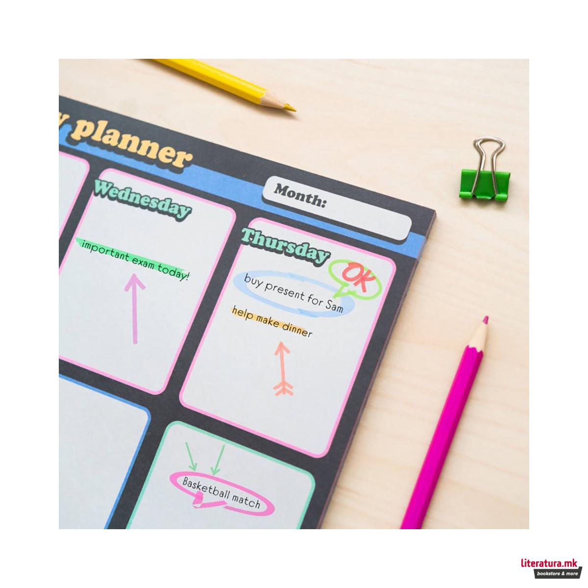 Неделен планер, Minions,  A4, 54 листови 