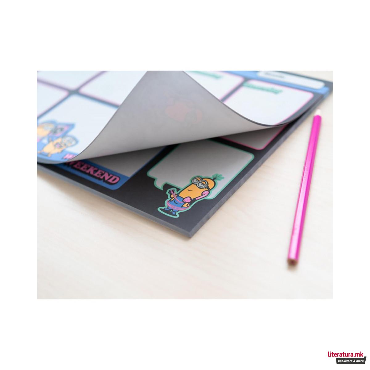 Неделен планер, Minions,  A4, 54 листови 