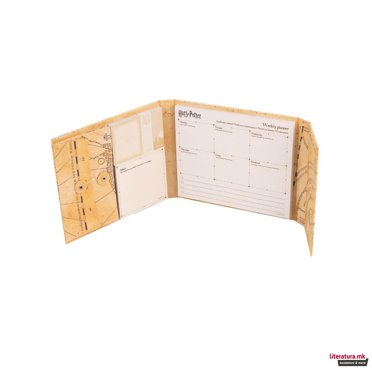 Неделен планер со мемо ливчиња, Harry Potter - Marauder's Map 