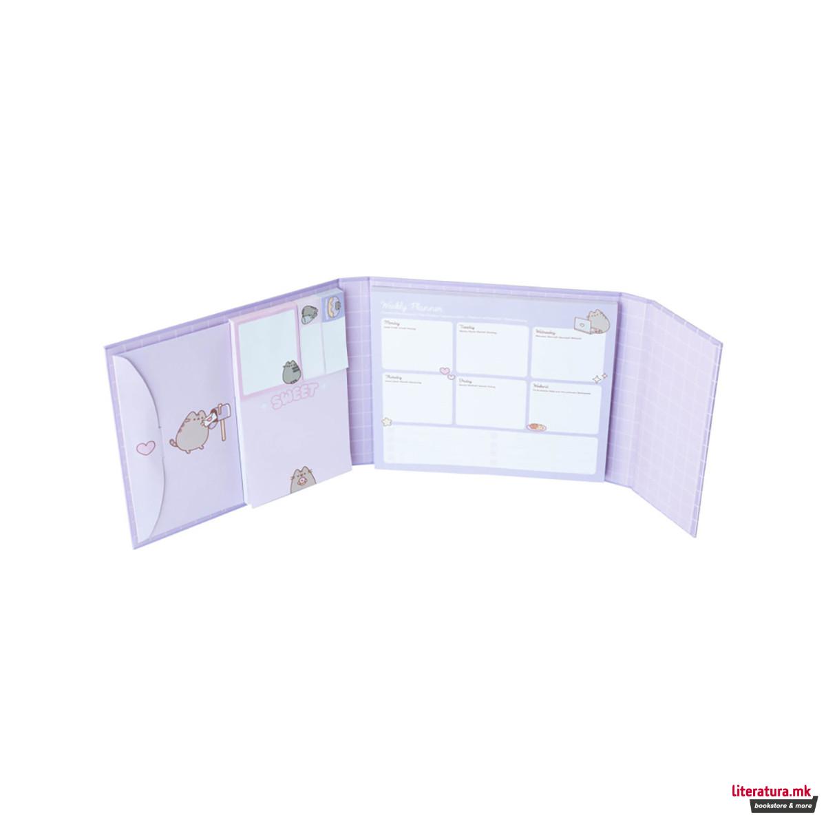 Неделен планер со мемо ливчиња, Pusheen Moments 