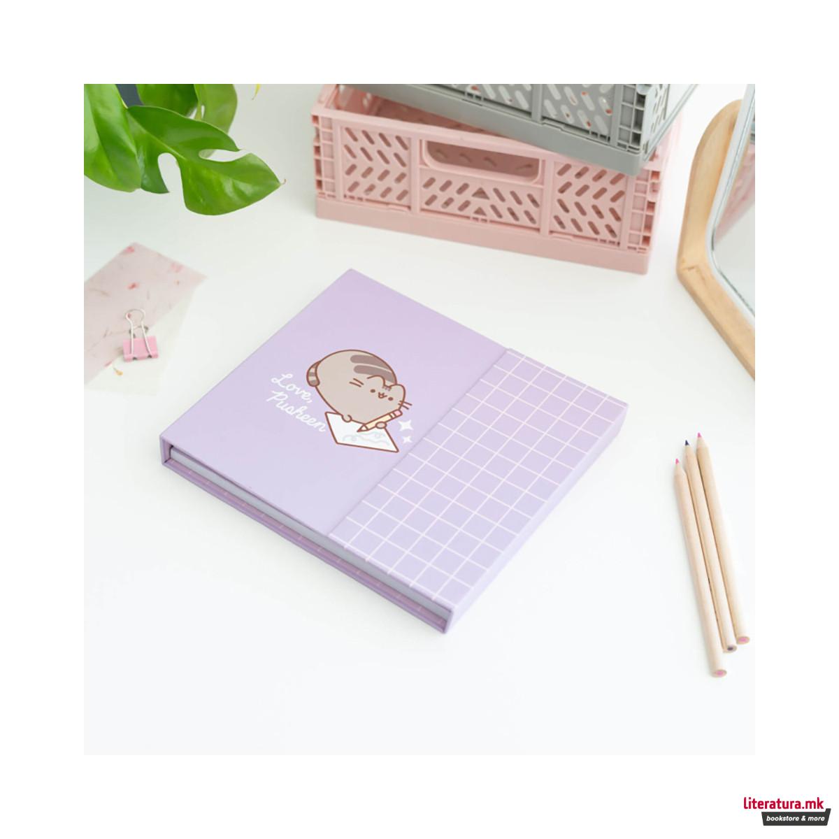 Неделен планер со мемо ливчиња, Pusheen Moments 