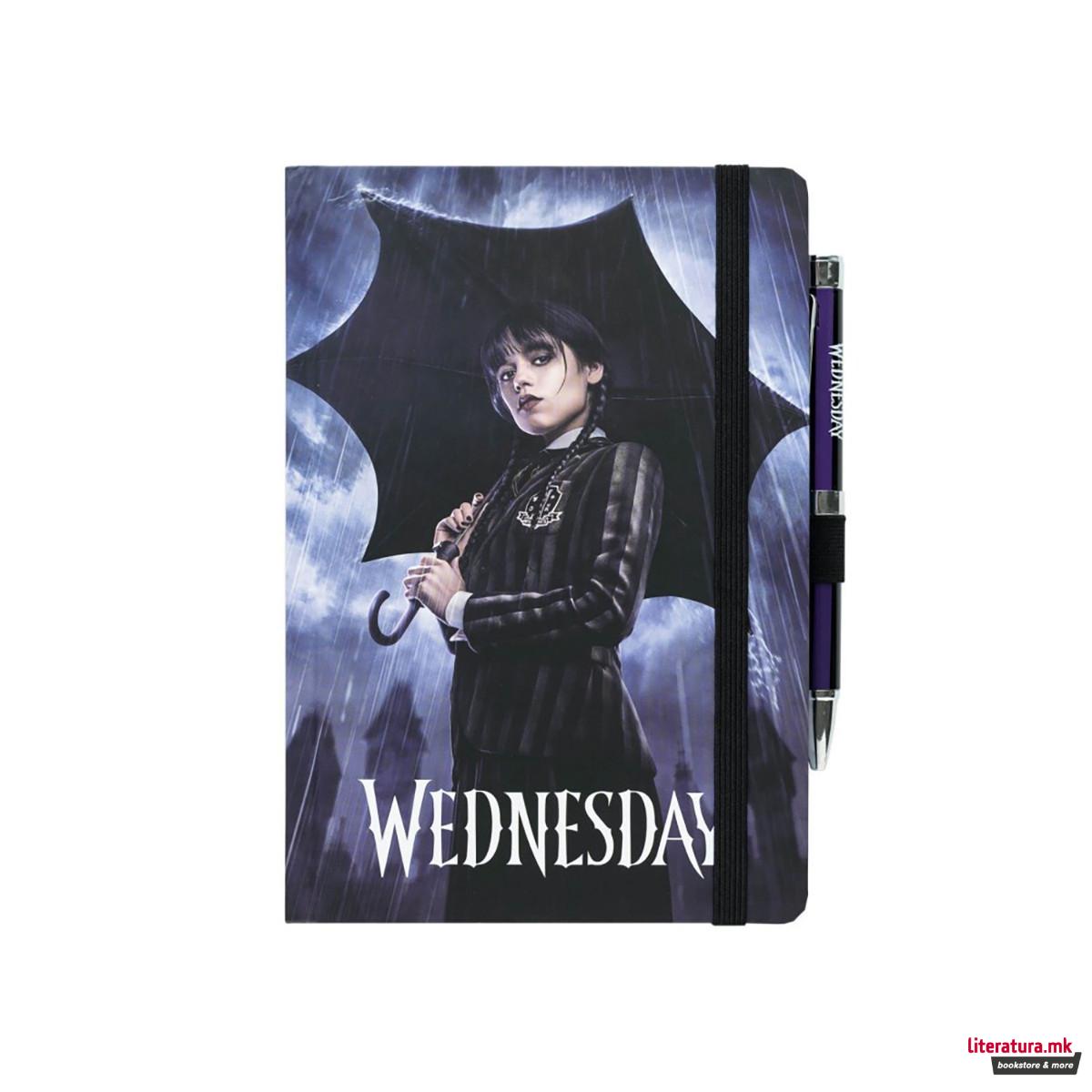 Нотес со пенкало-проектор, Wednesday , A5 