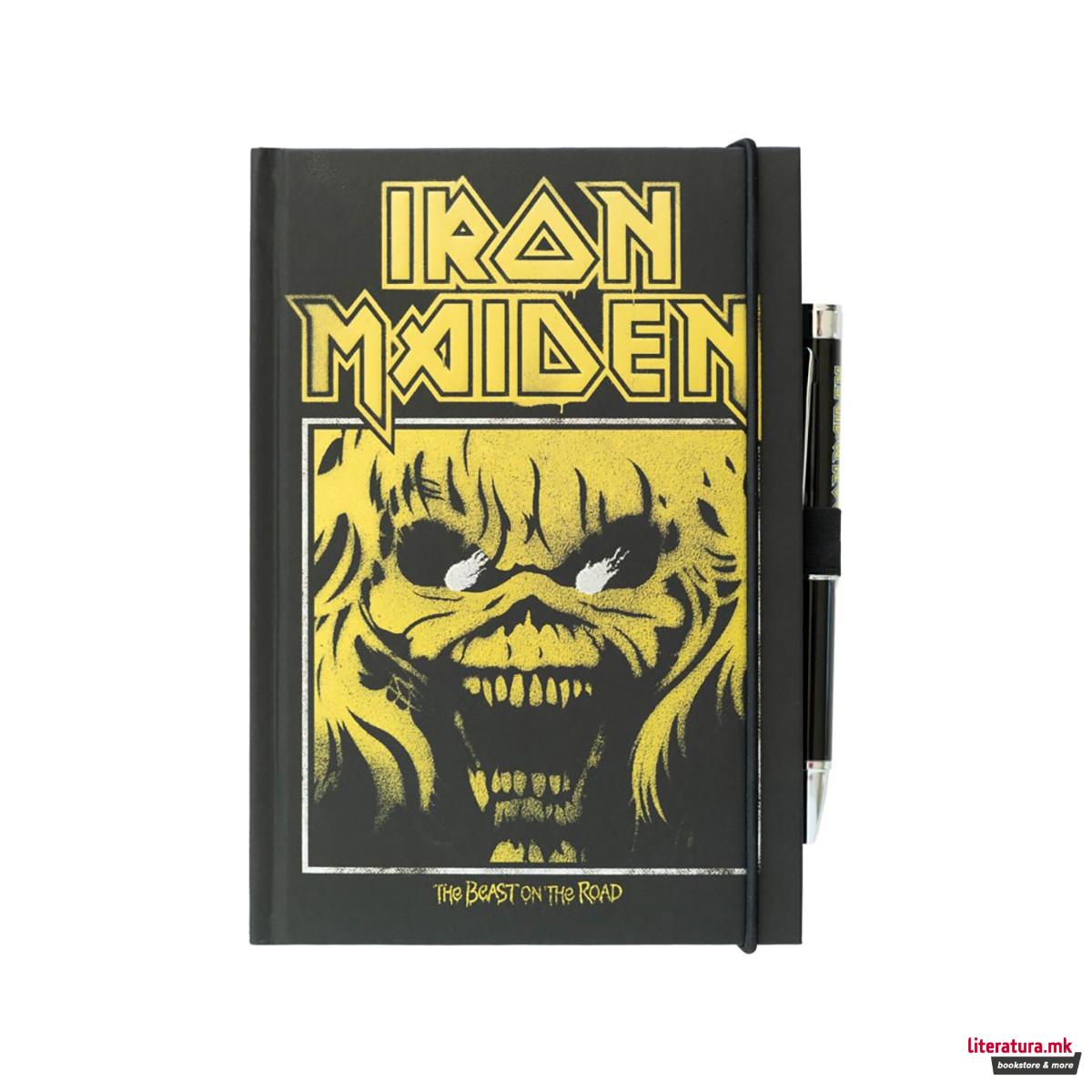 Нотес со пенкало-проектор, Iron Maiden, A5