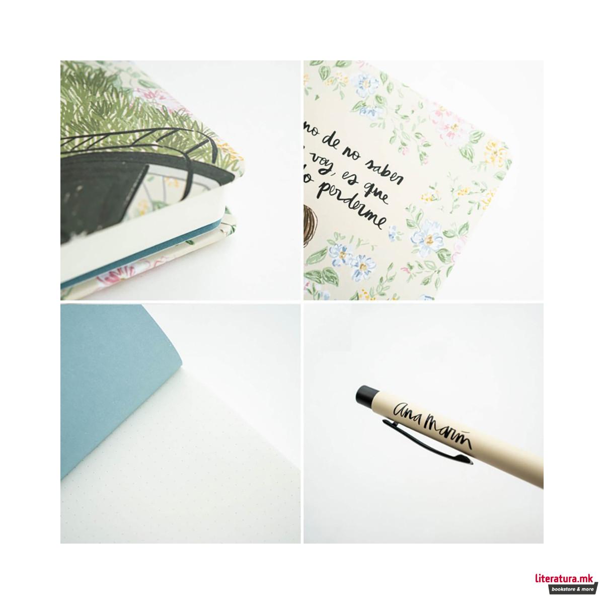 Сет нотес + пенкало, Ana Marin, A5 