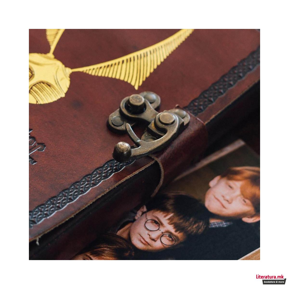Нотес со кожни корици, Harry Potter - Golden Snitch
