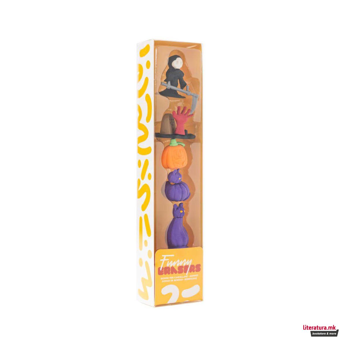 Сет од 5 гумички за бришење, Halloween 