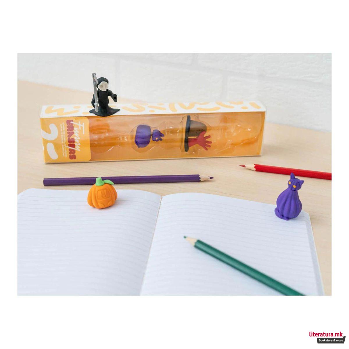 Сет од 5 гумички за бришење, Halloween 