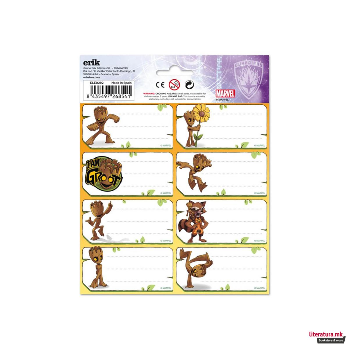 Налепници за име, Marvel: Guardians of the Galaxy - Groot 