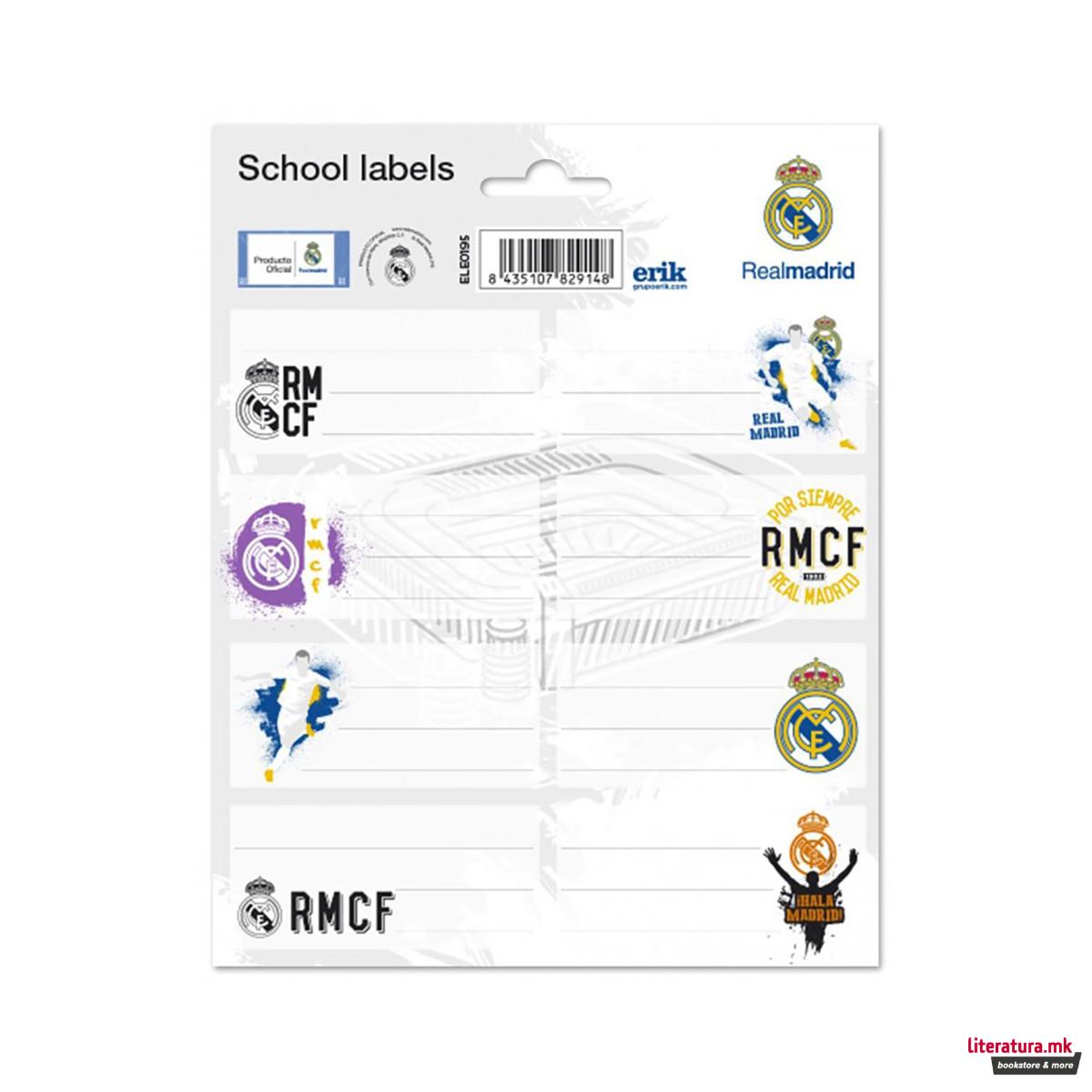 Налепници за име, FC Real Madrid 