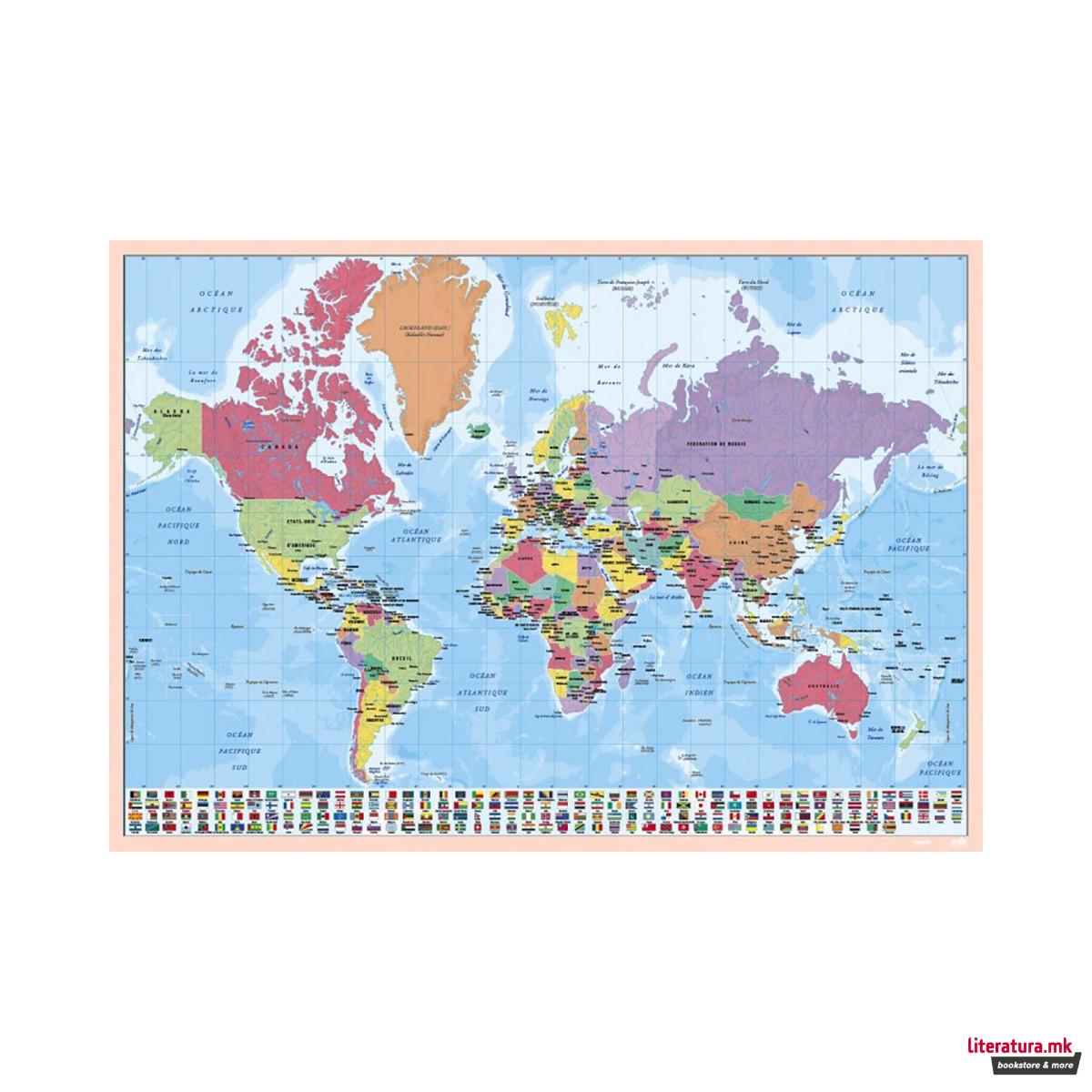 Заштитна подлога за биро, World Map