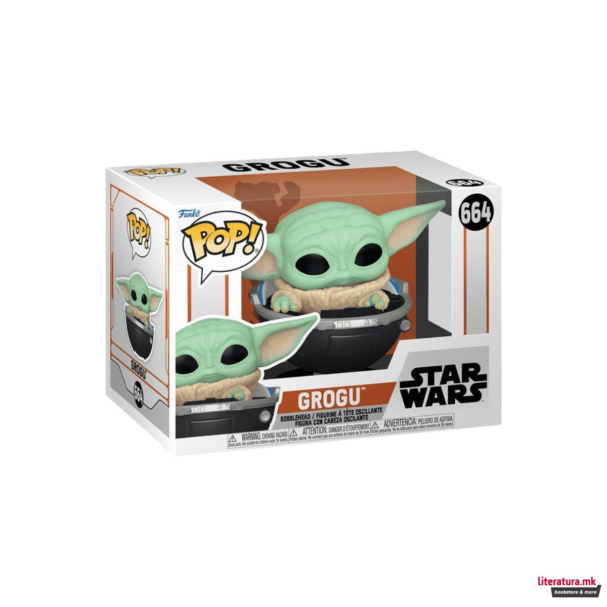 Фигура, Pop!, Star Wars - Grogu in Hovering Pram 