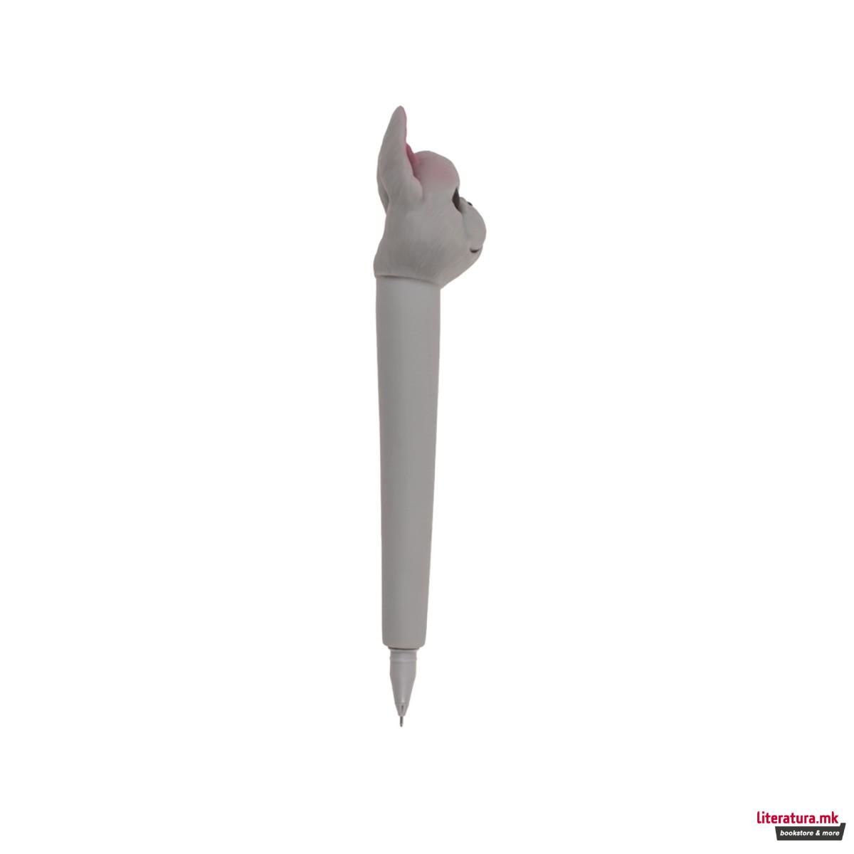 Пенкало со анти-стрес фигура, Маче/Куче 