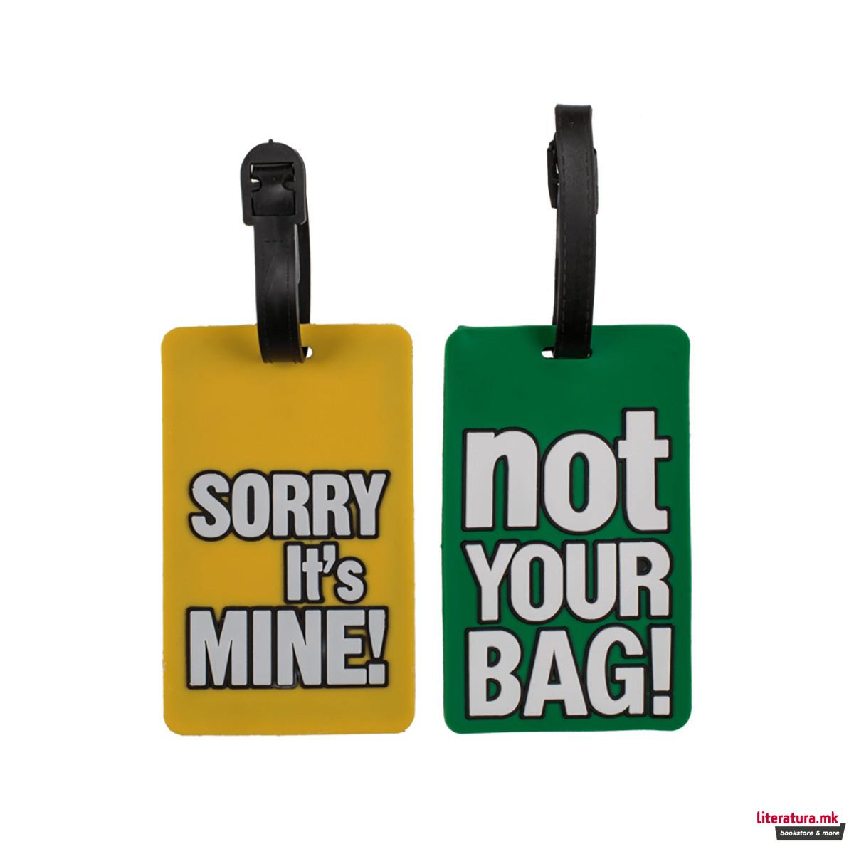 Таг за багаж, English Slogans, 6 дизајни 