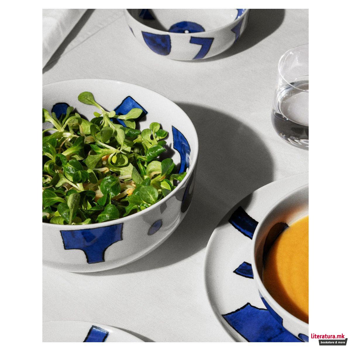 Длабока чинија за салата, Itsumo-Yunoki ware, 195cl 