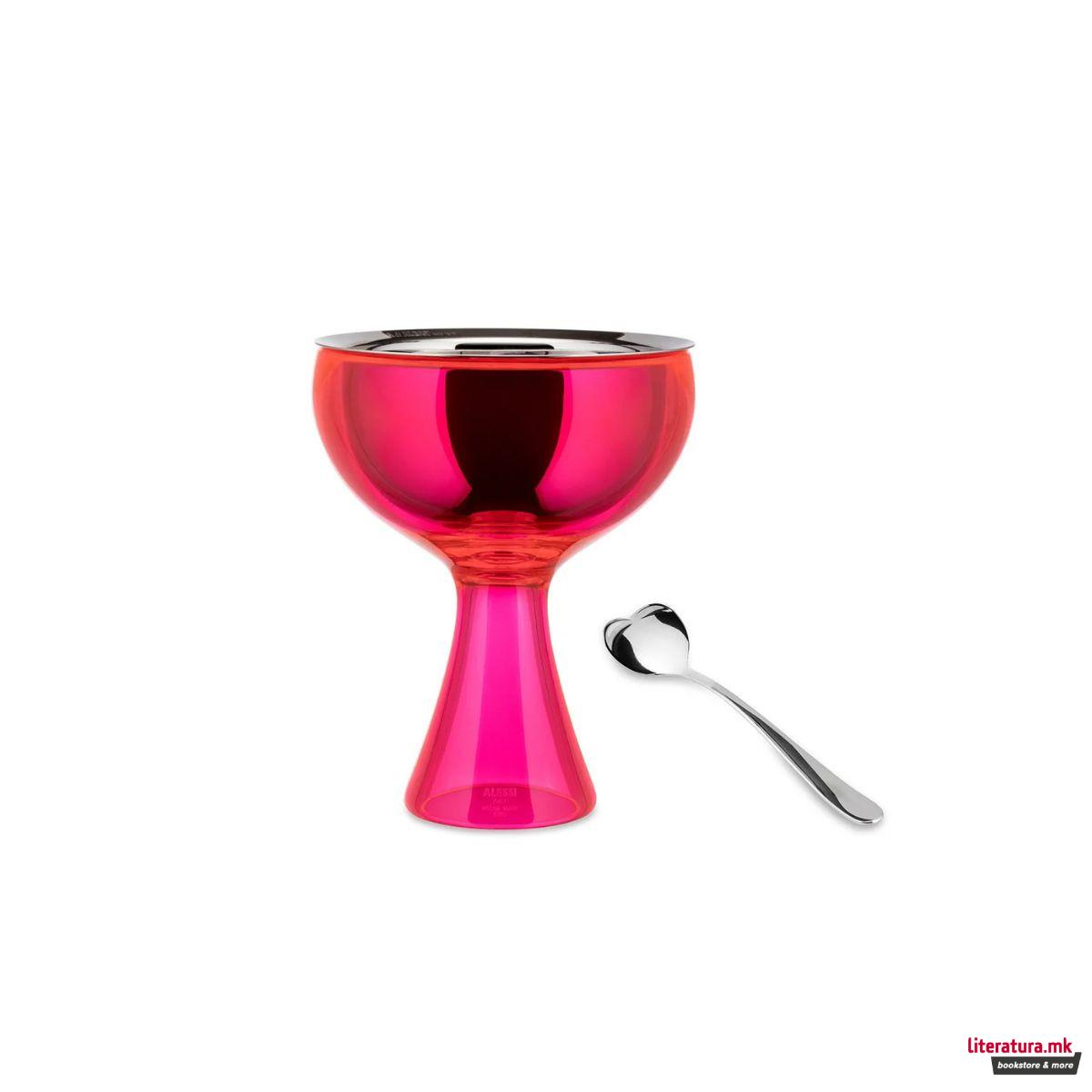 Сад за сладолед и лажичка - розев, Big Love, 250ml 