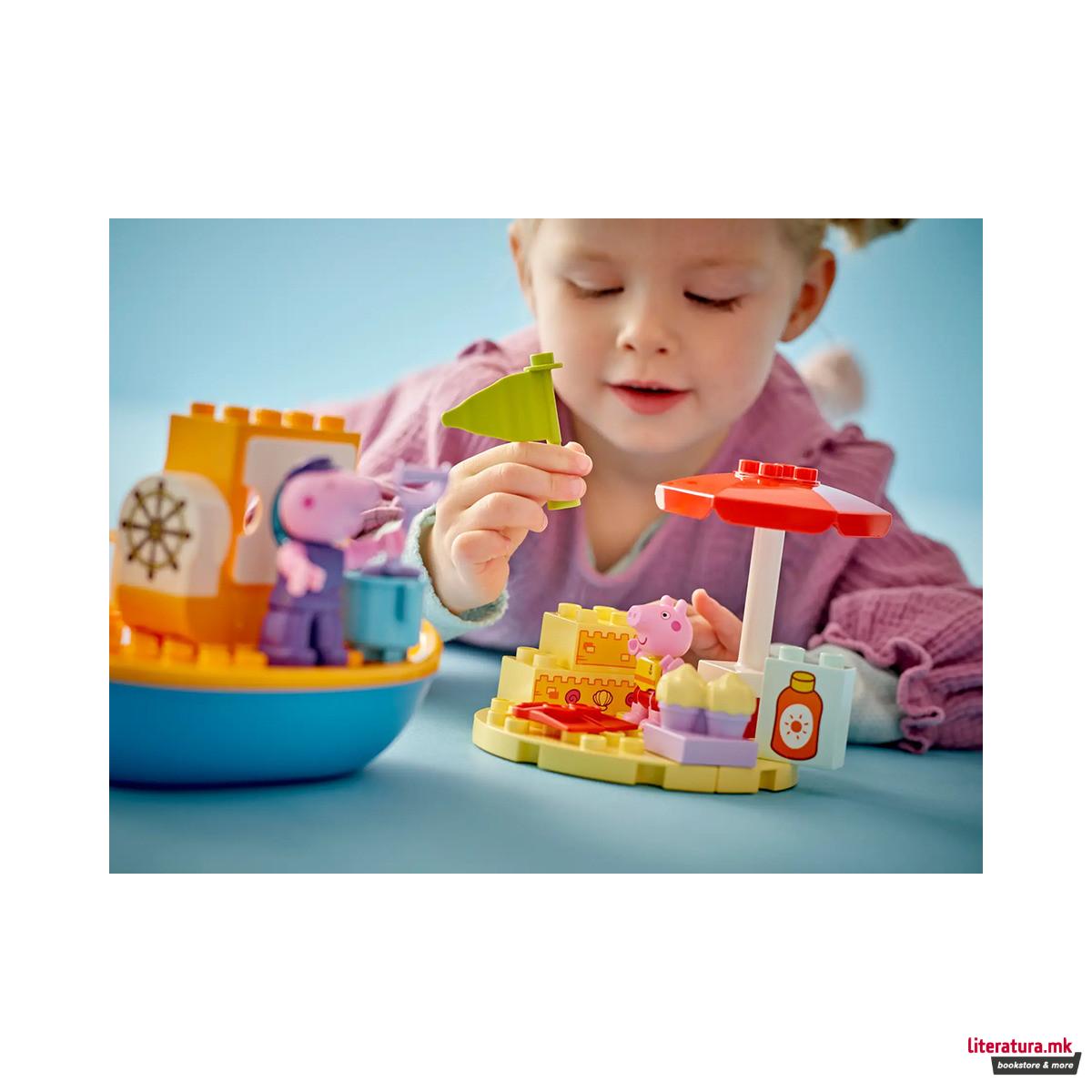 LEGO коцки, Duplo, Peppa Pig Garden Boat Trip 