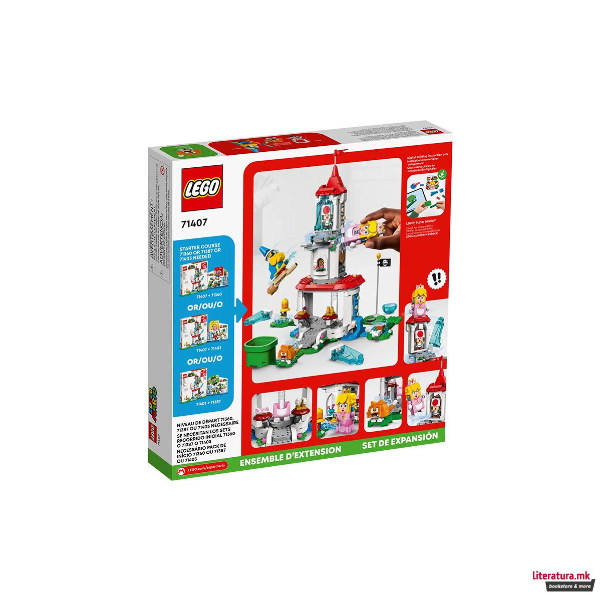 LEGO коцки, Super Mario, Cat Peach Suit and Frozen Tower Expansion Set 