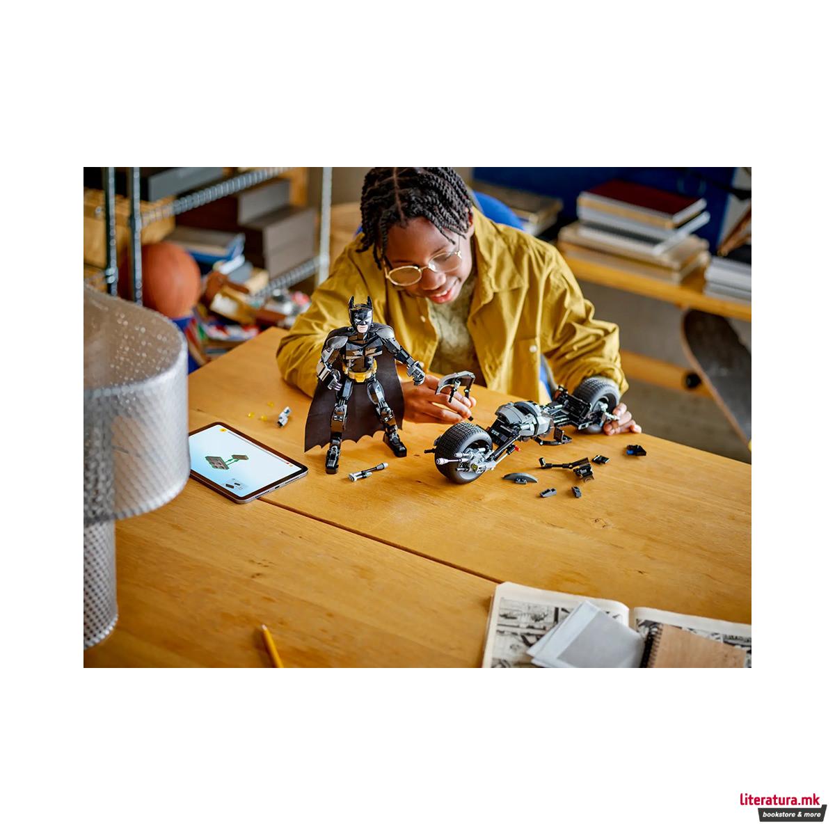 LEGO коцки, DC: Batman, Batman™ Construction Figure and the Bat-Pod Bike 