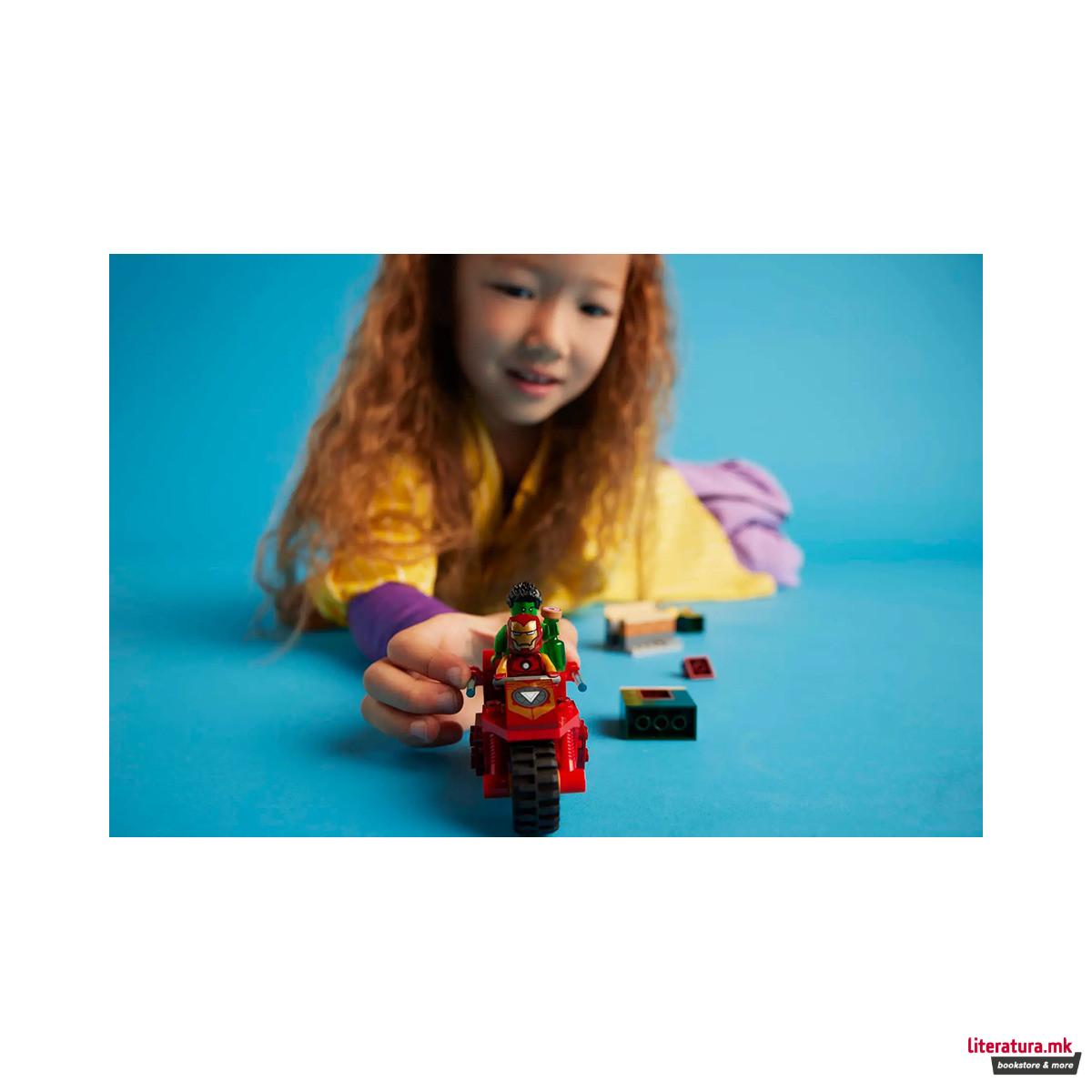 LEGO коцки, Marvel, Iron Man with Bike and The Hulk 
