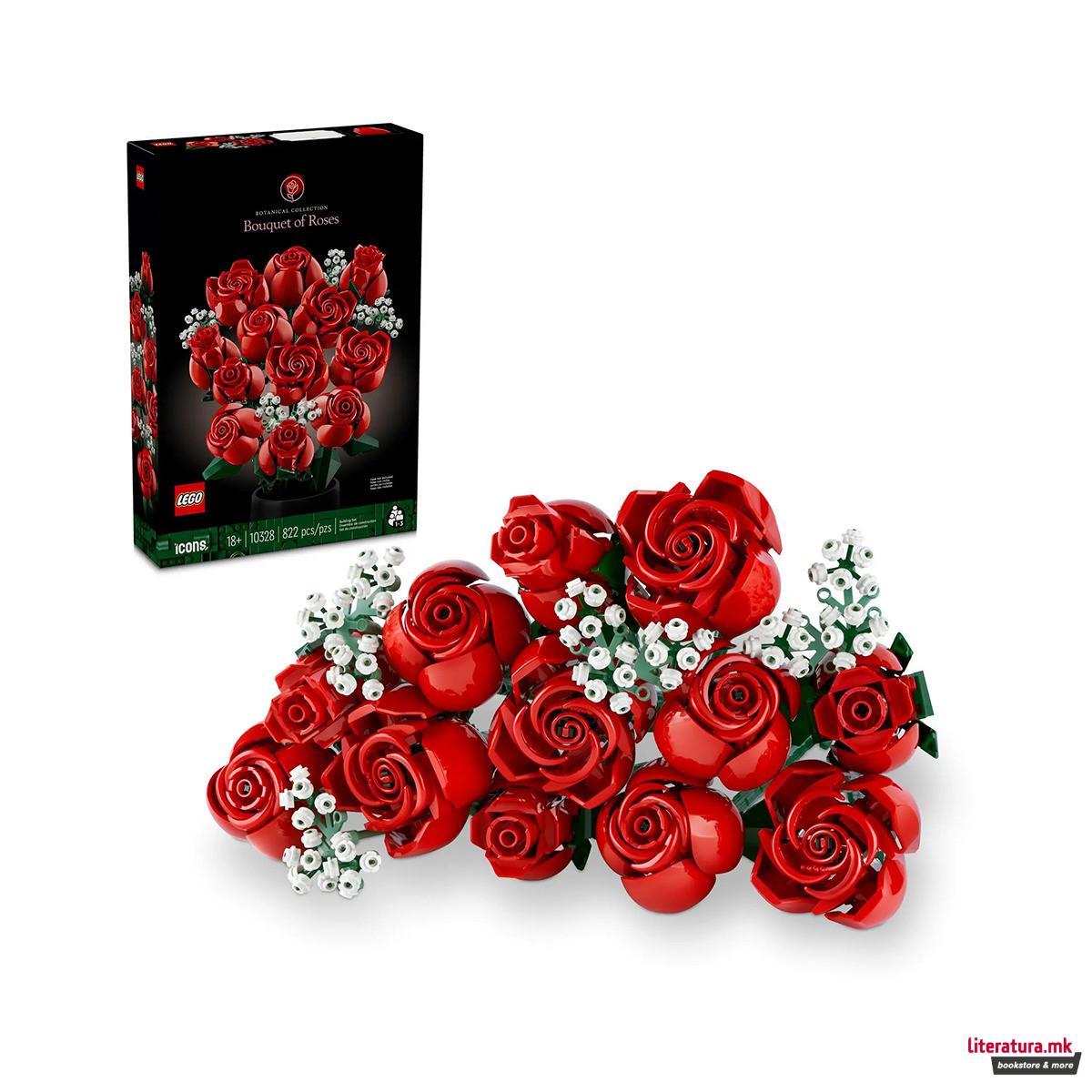 LEGO коцки, Botanical Collection, Bouquet of Roses 