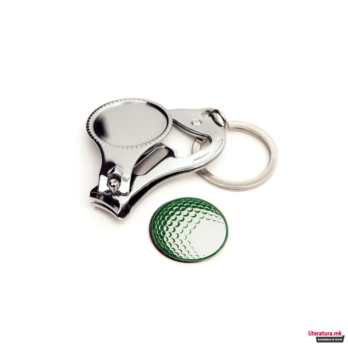 Приврзок за клуч/грицкалка за нокти/отворач за шишиња - Golf 