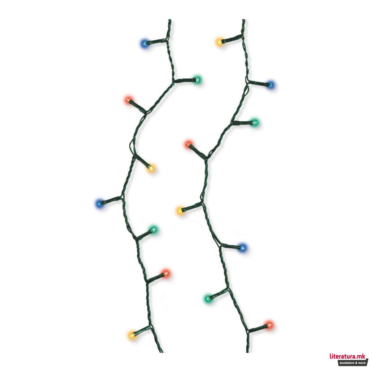 Новогодишни LED сијалички со 8 функции- мултиколор, 5m 