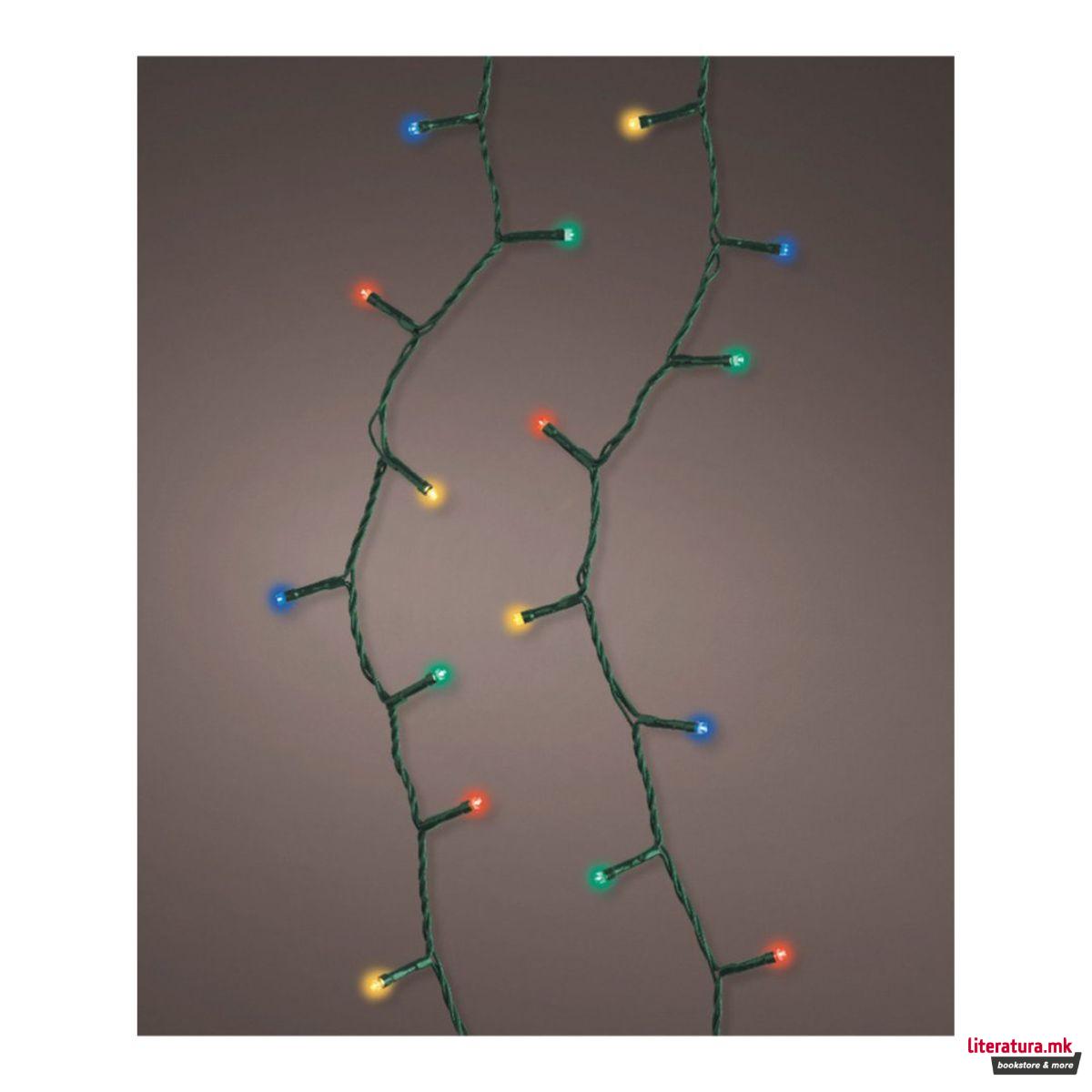 Новогодишни LED сијалички со 8 функции- мултиколор, 5m 