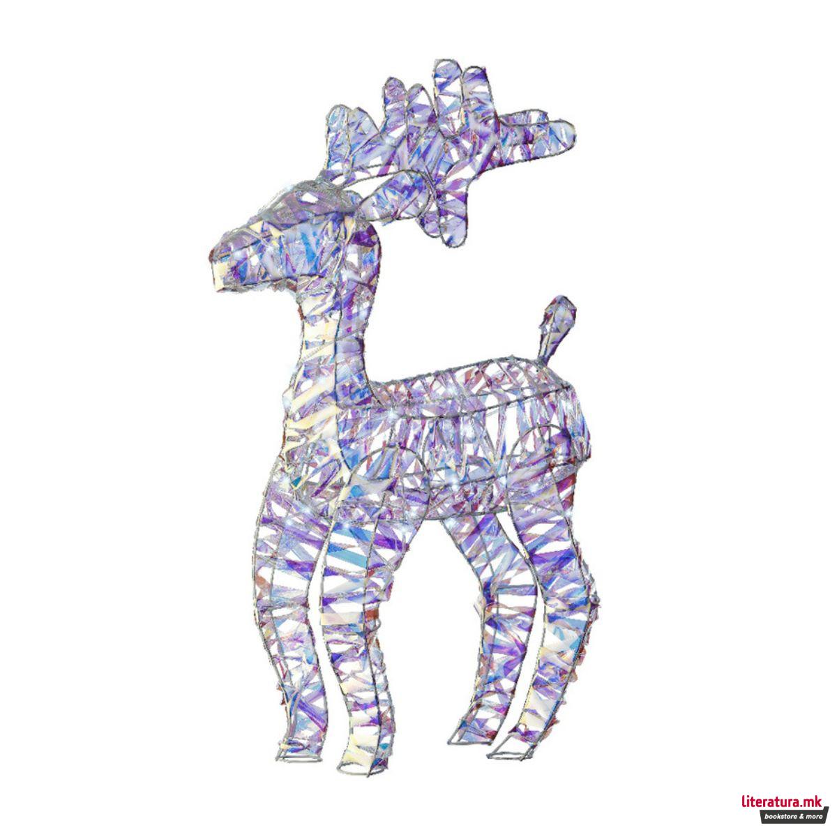 Декоративна фигура со LED светла, Reindeer 