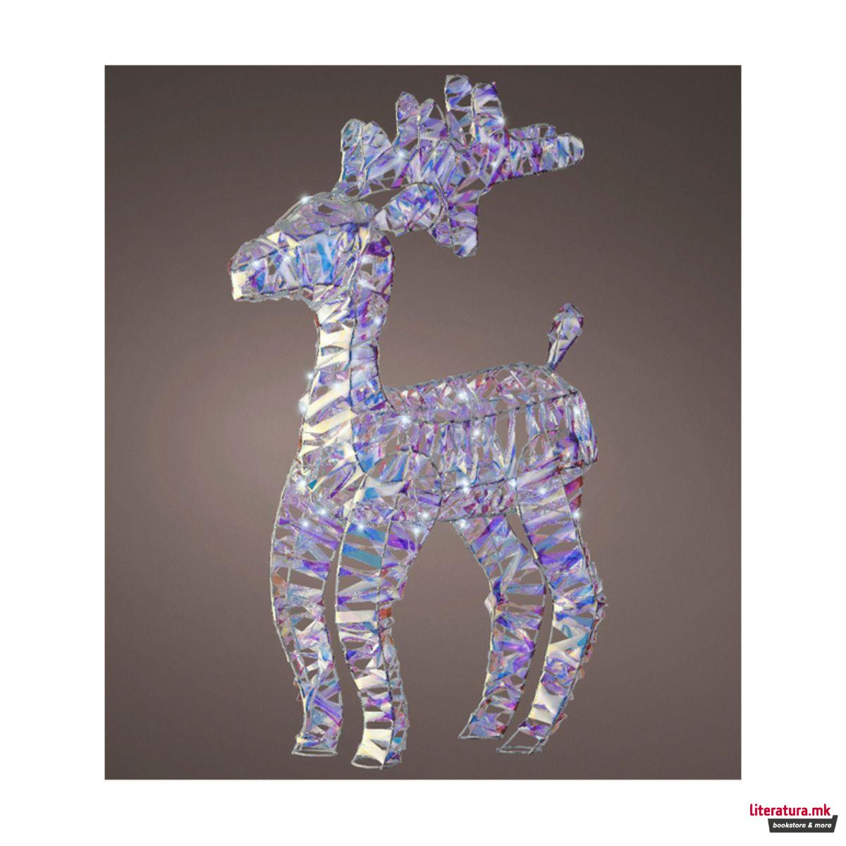 Декоративна фигура со LED светла, Reindeer 