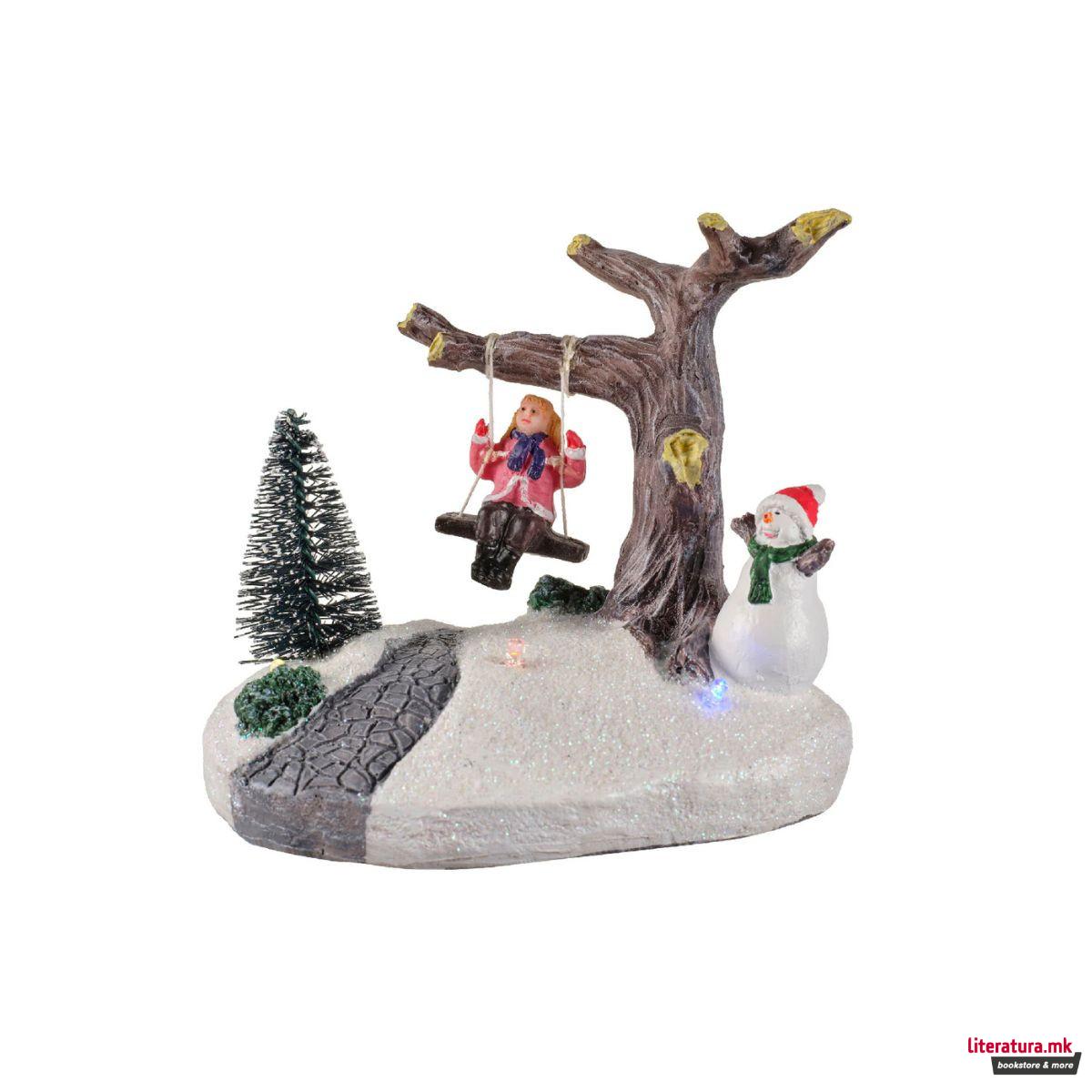 Декоративна фигура со LED светла, Winter Scenery, 4 дизајни 