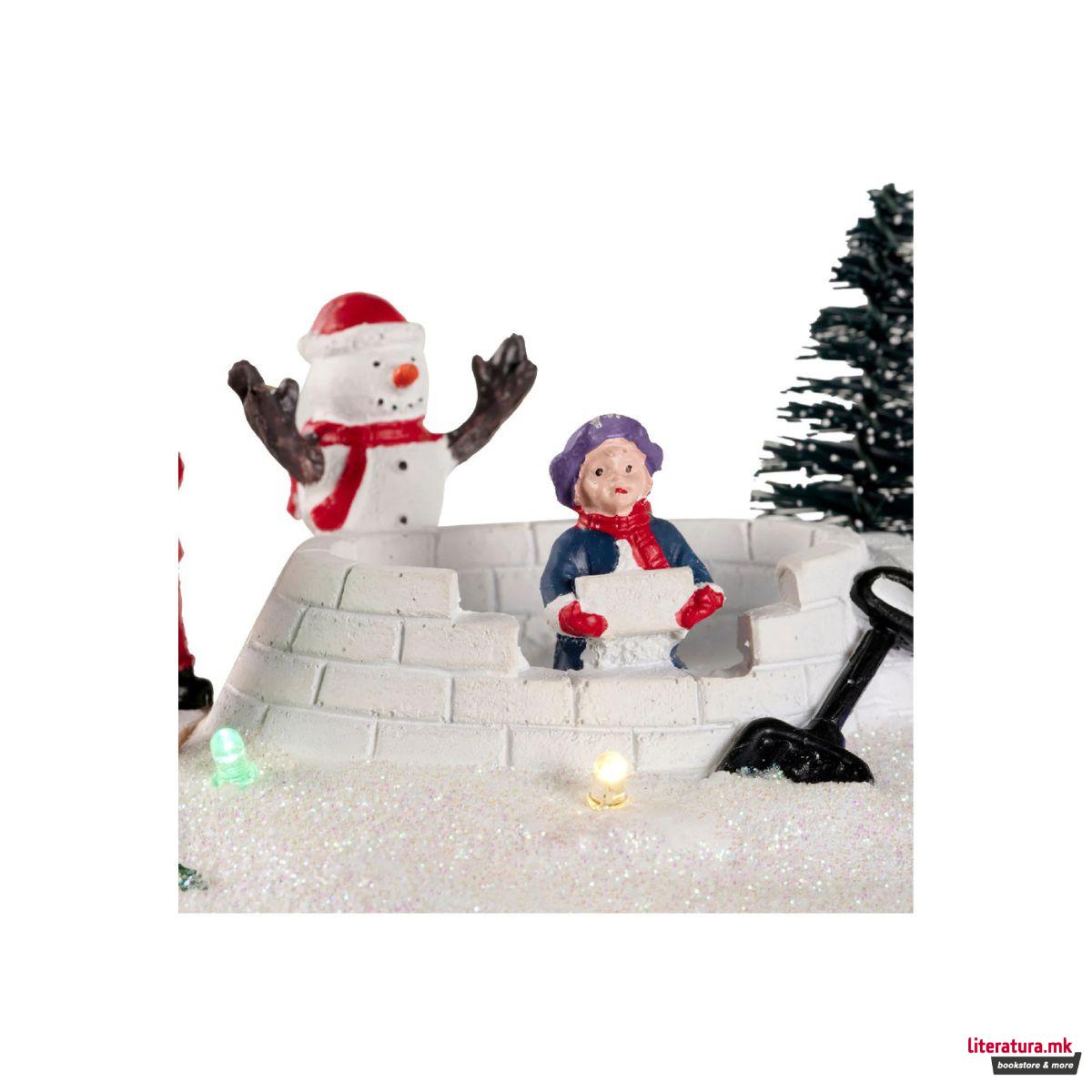 Декоративна фигура со LED светла, Winter Scenery, 4 дизајни 