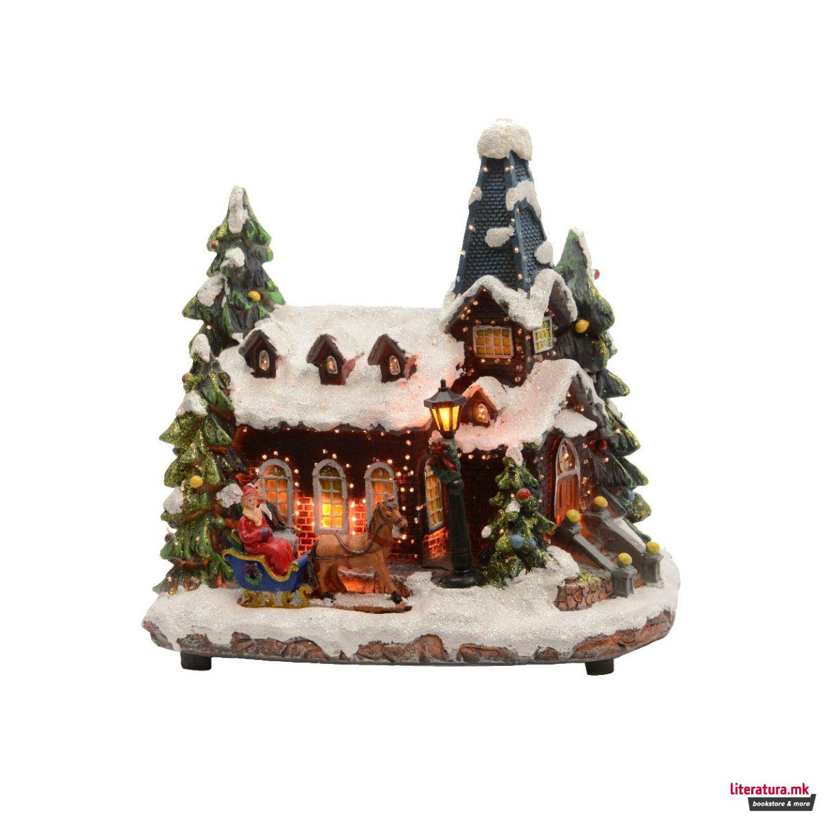 Декоративна фигура со LED светла, New Year's Village 