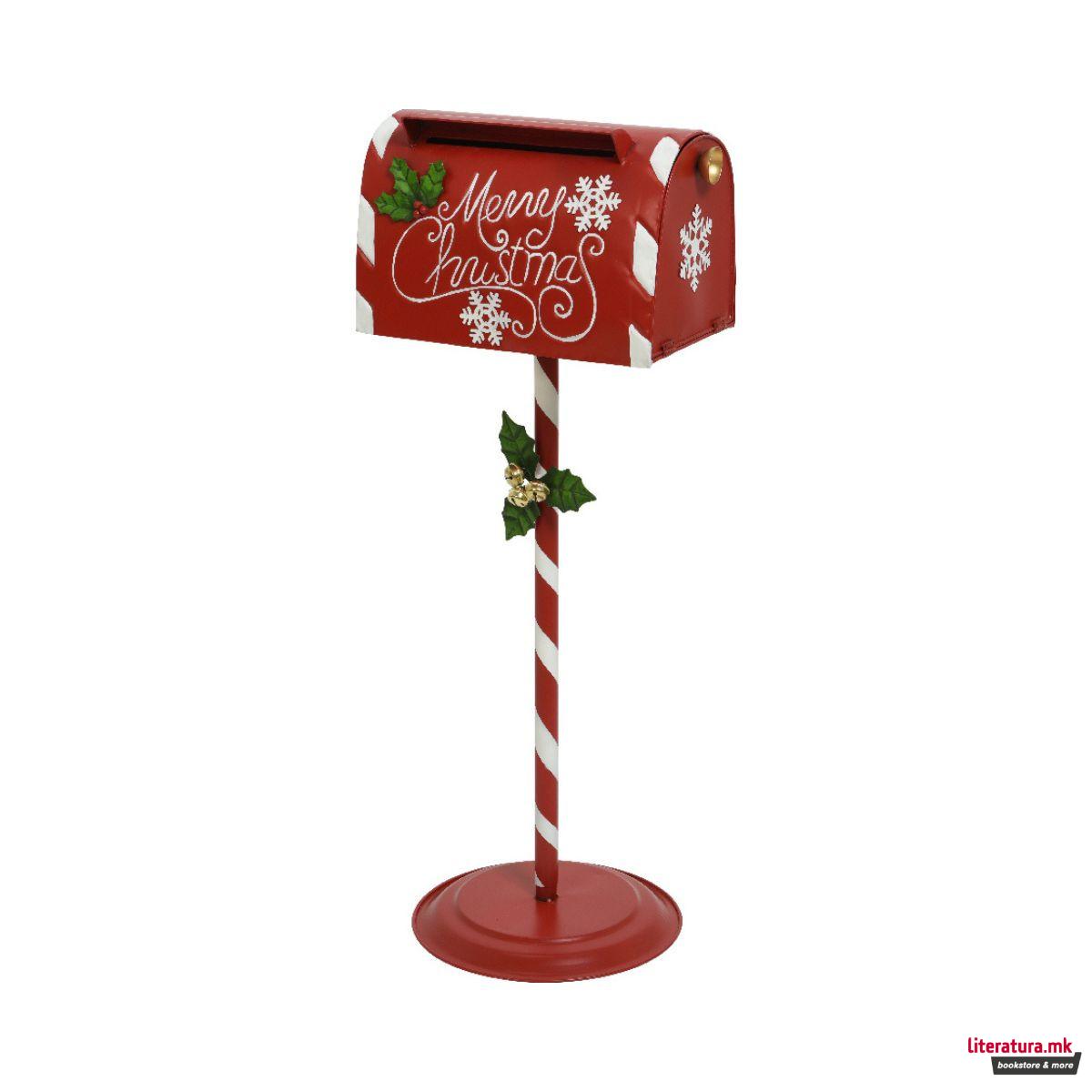 Декоративно поштенско сандаче, Merry Christmas, 90цм 
