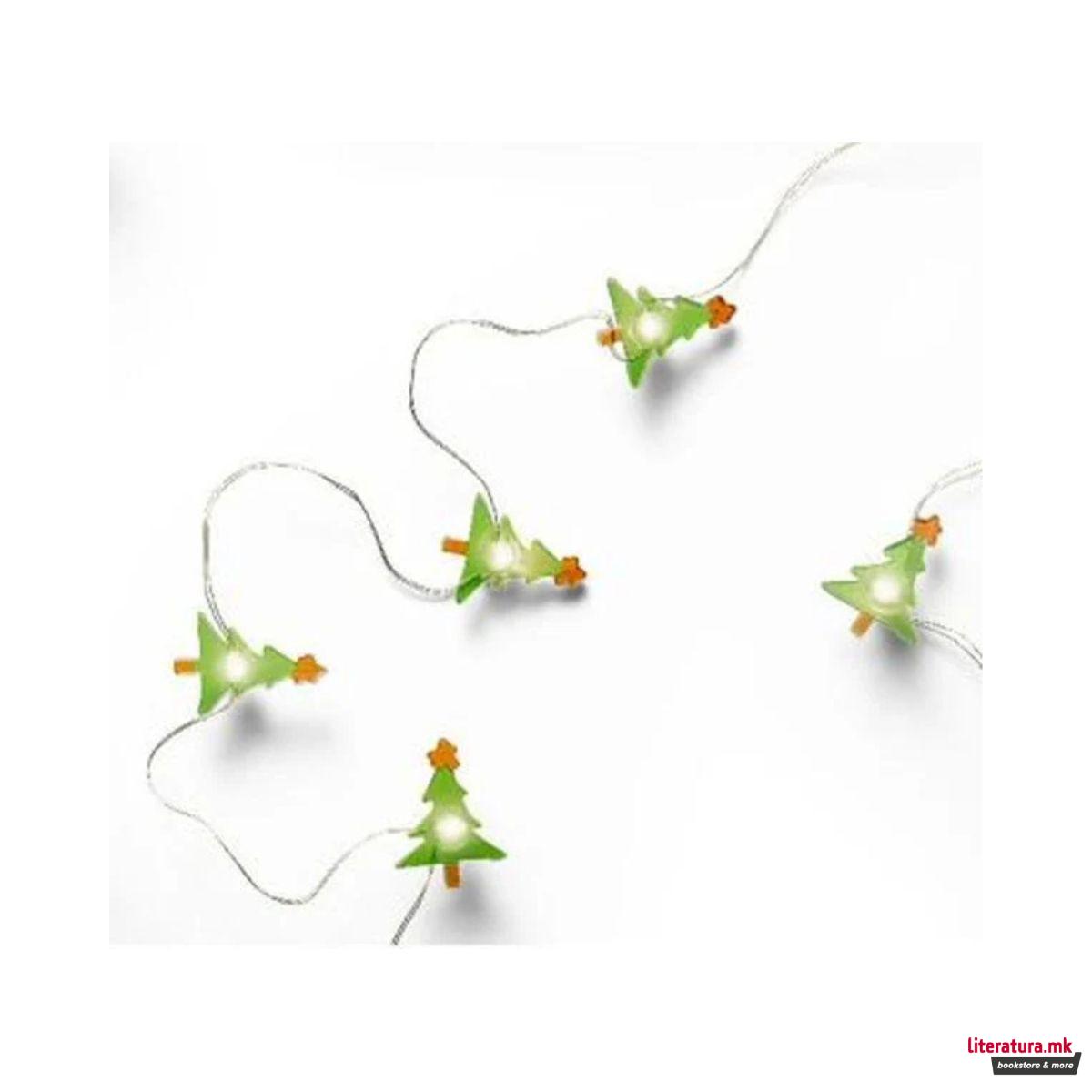 Новогодишни LED сијалички - фигури, 190 цм, 3 дизајни 