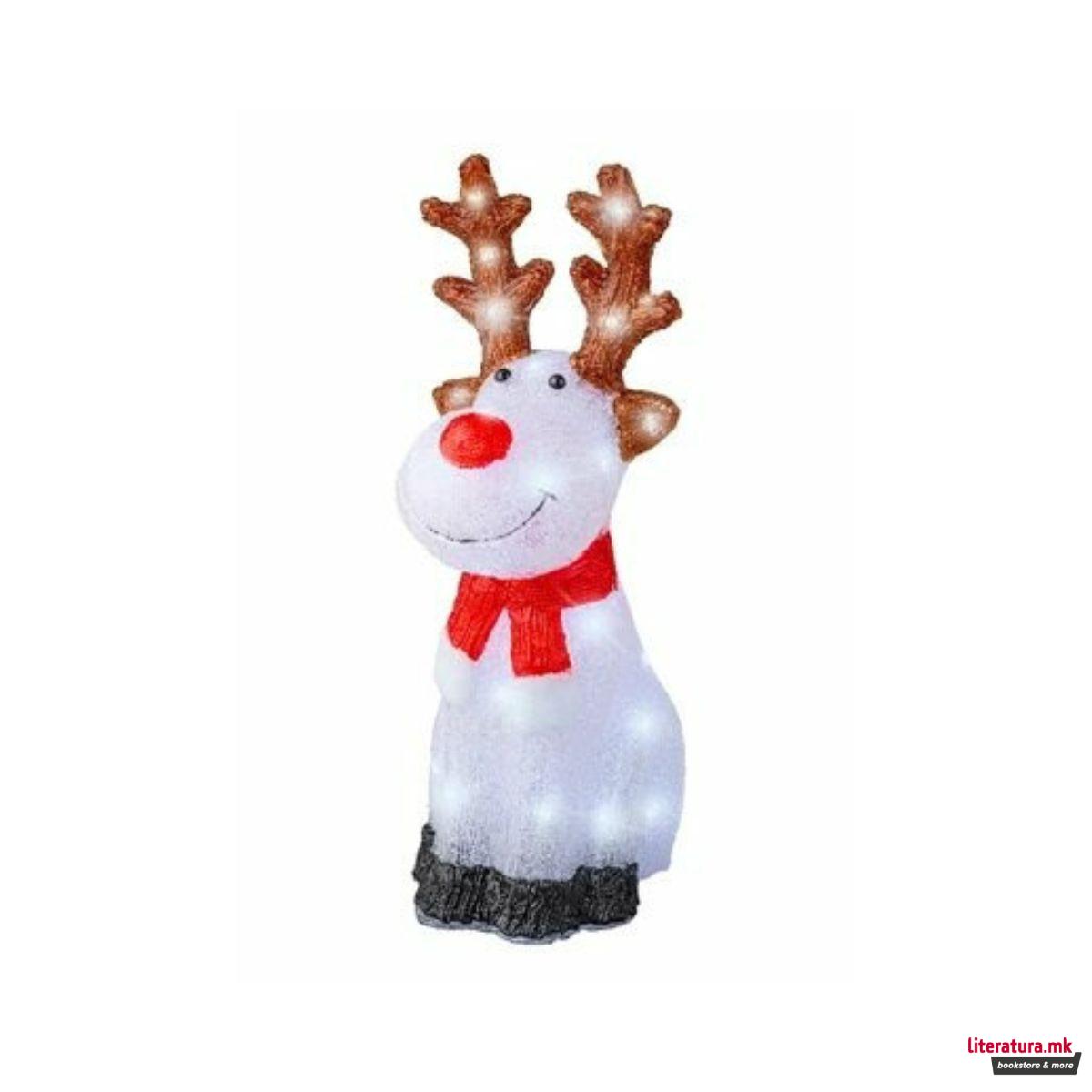 Декоративна фигура со LED светла, Reindeer, 50cm 
