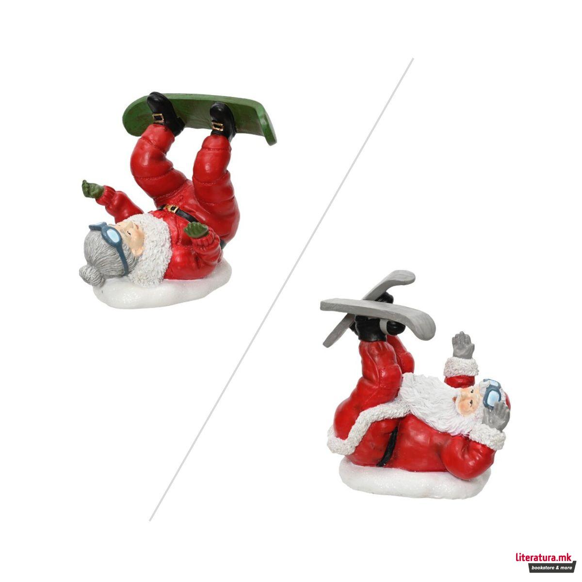 Декоративна фигура, Santa Claus Skiing, 2 дизајни 