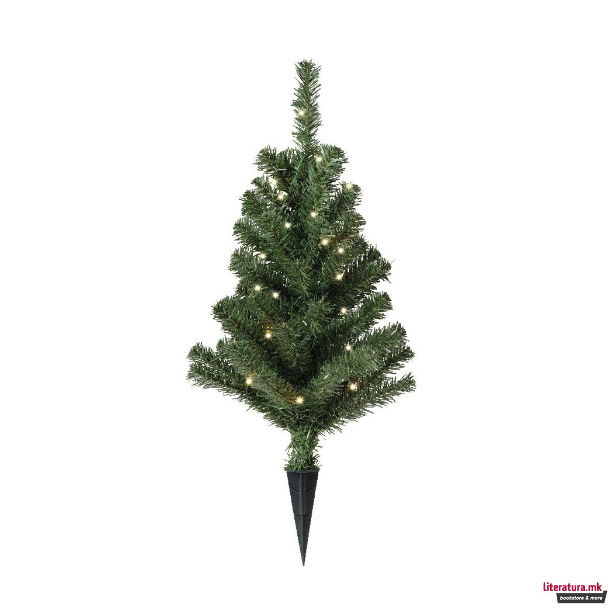 Мини новогодишна елка со LED светла, 60 цм 