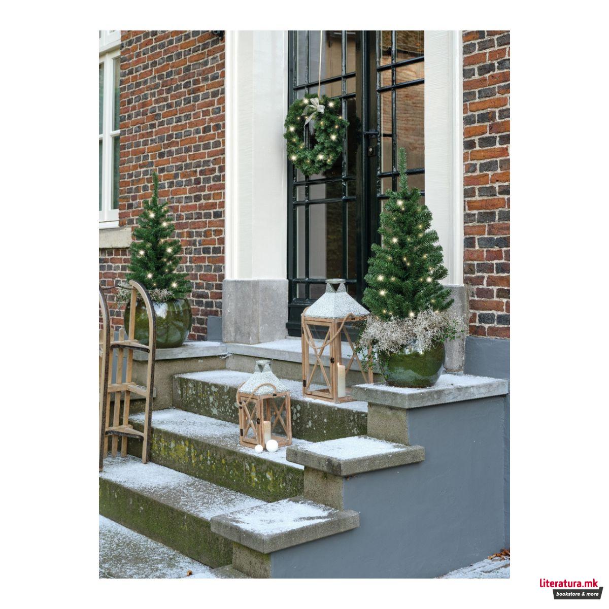 Мини новогодишна елка со LED светла, 60 цм 