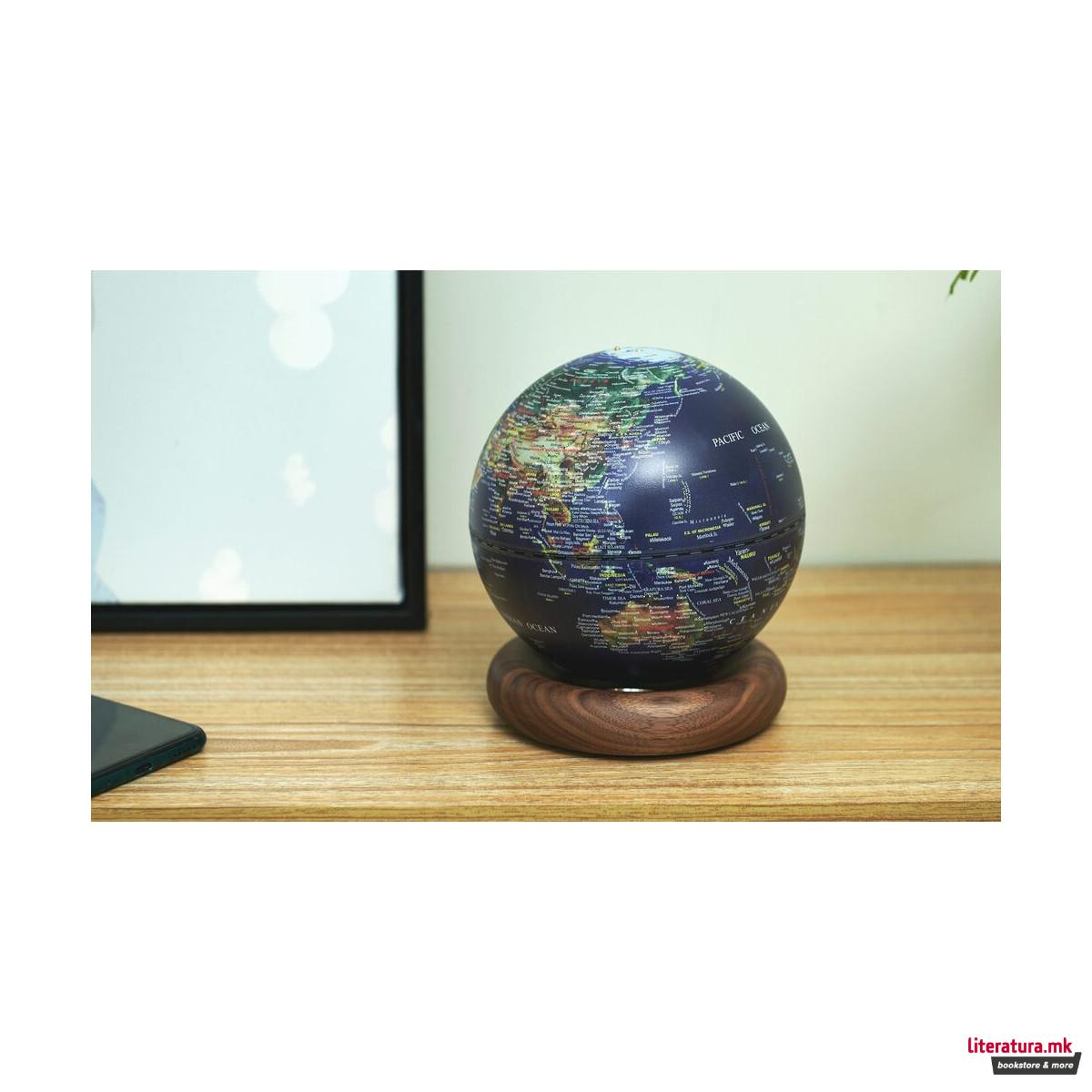 Столна ламба, AtlasGlobe - Dark Ocean Blue, мала 