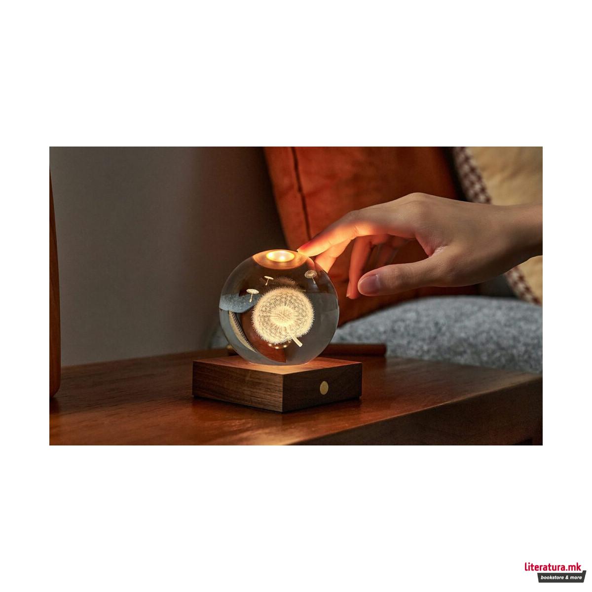 Столна ламба, Amber Crystal Light - Dandelions 