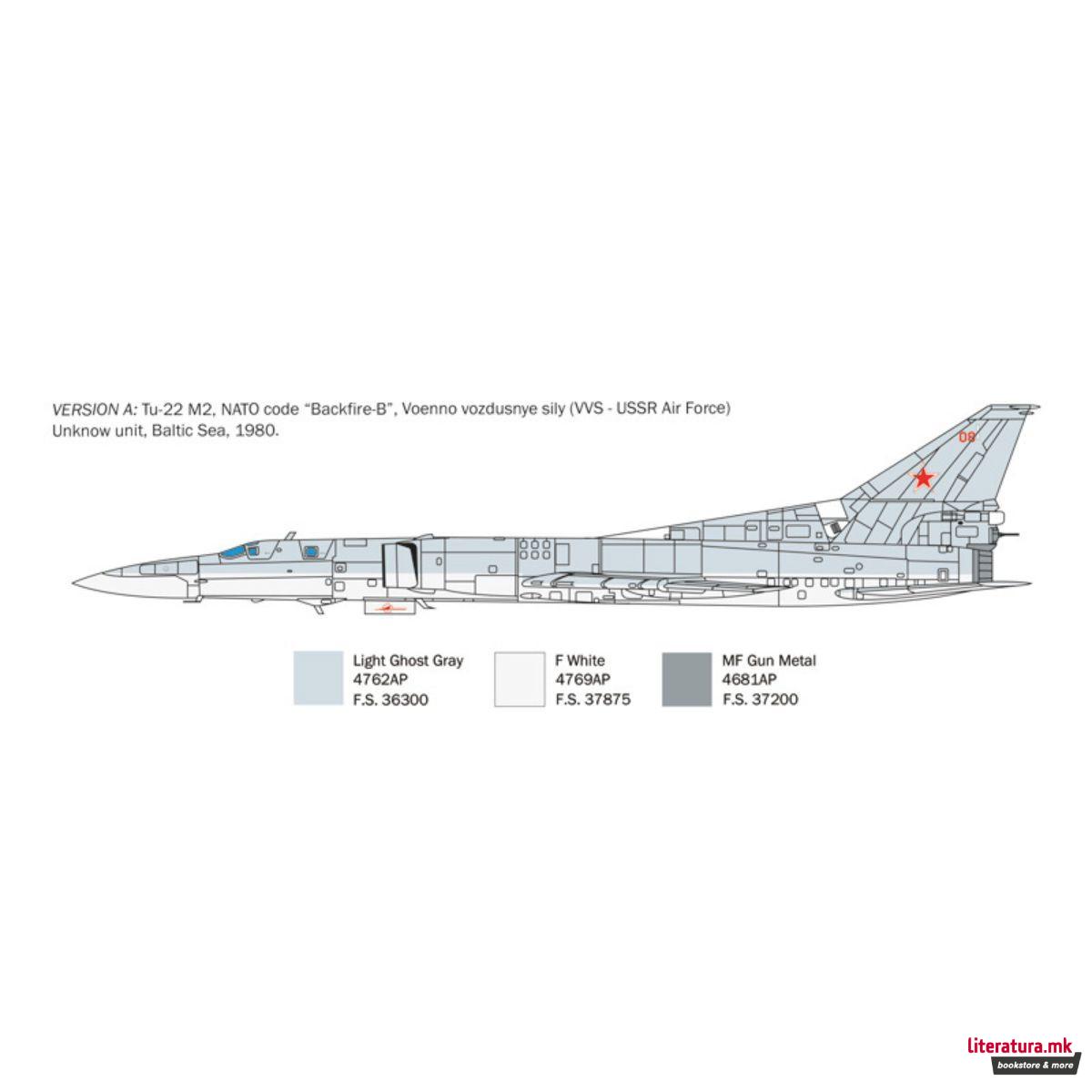 Макета, Tu-22M2 Backfire-B, 1:72 