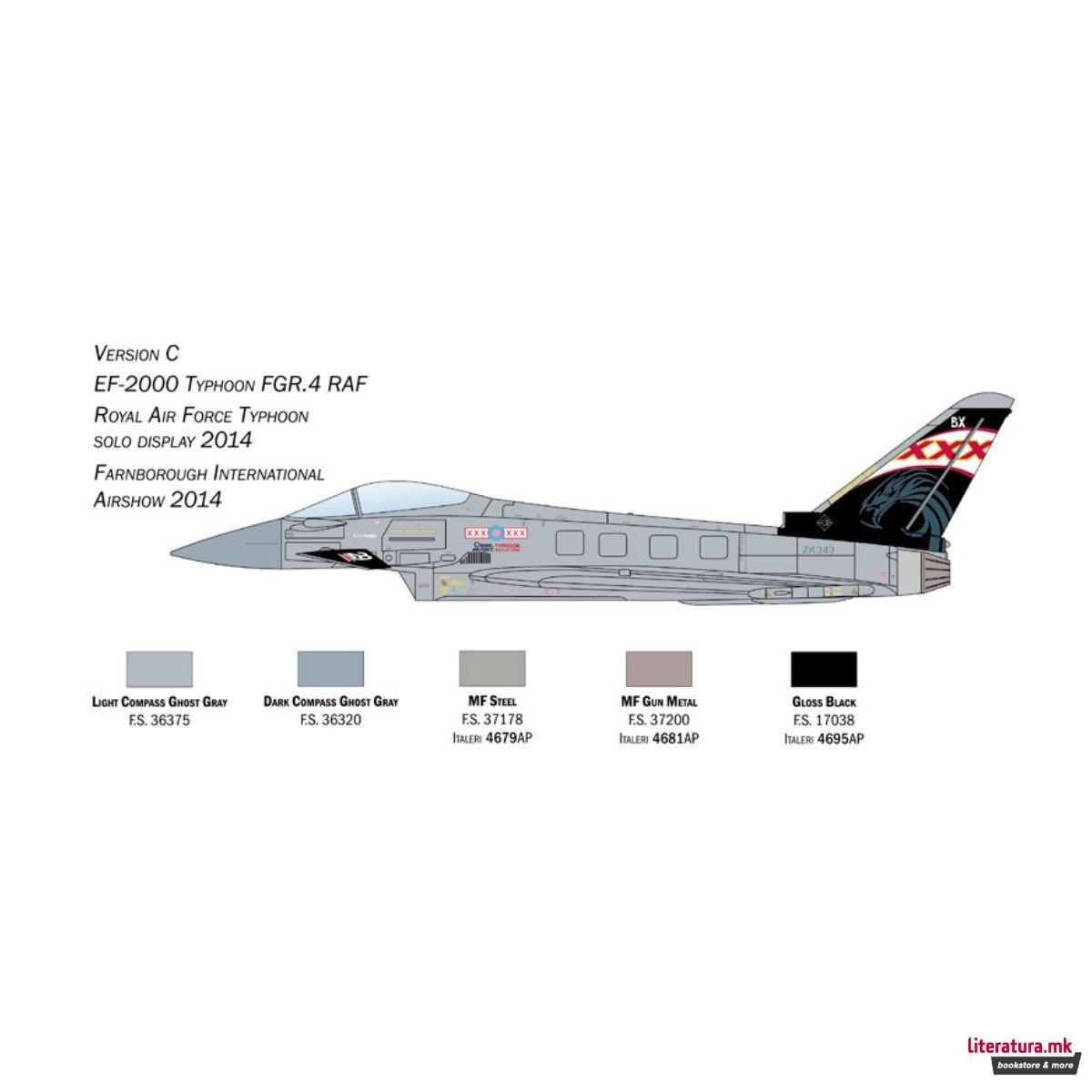 Макета, EF-2000 Typhoon In R.A.F. Service, 1:72 