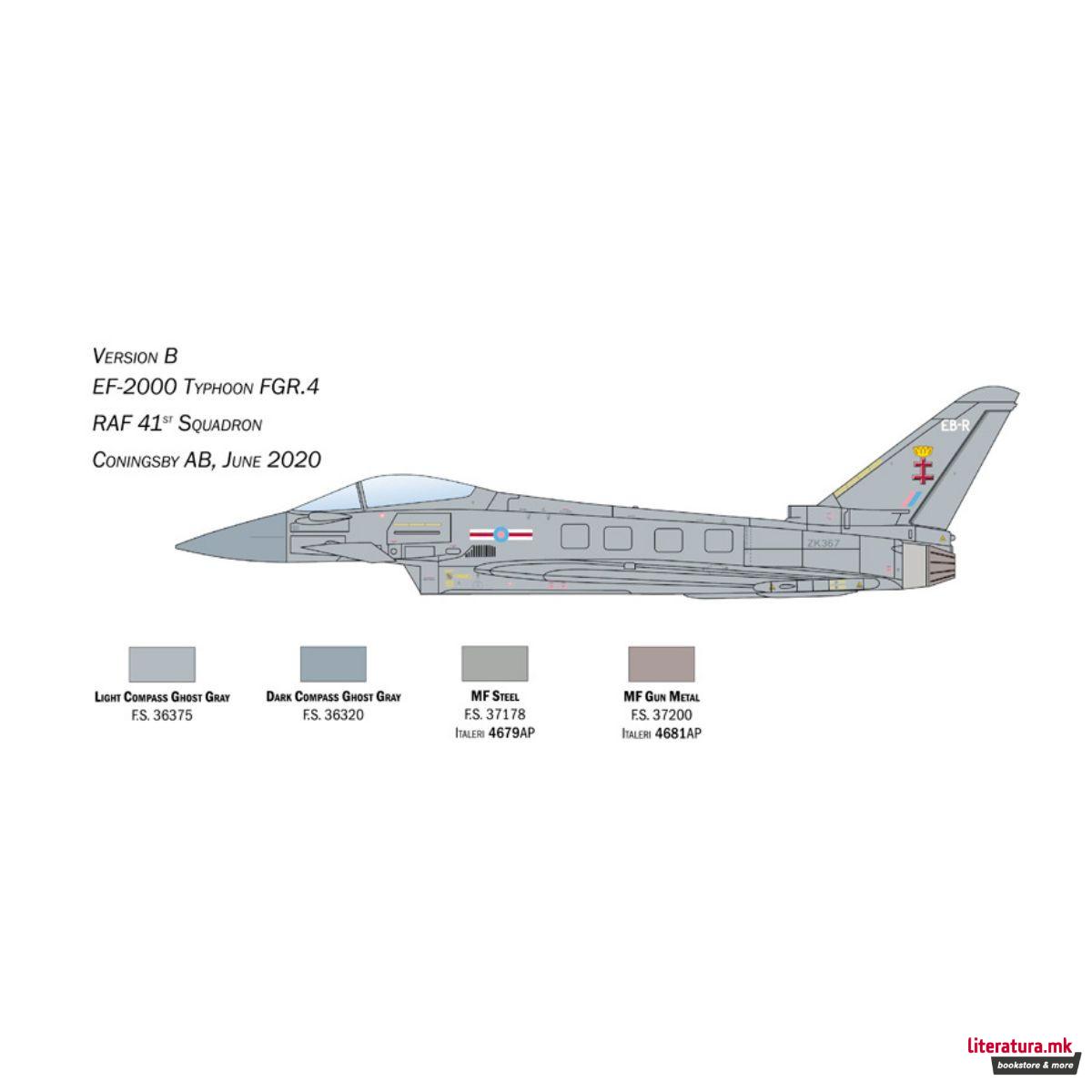 Макета, EF-2000 Typhoon In R.A.F. Service, 1:72 