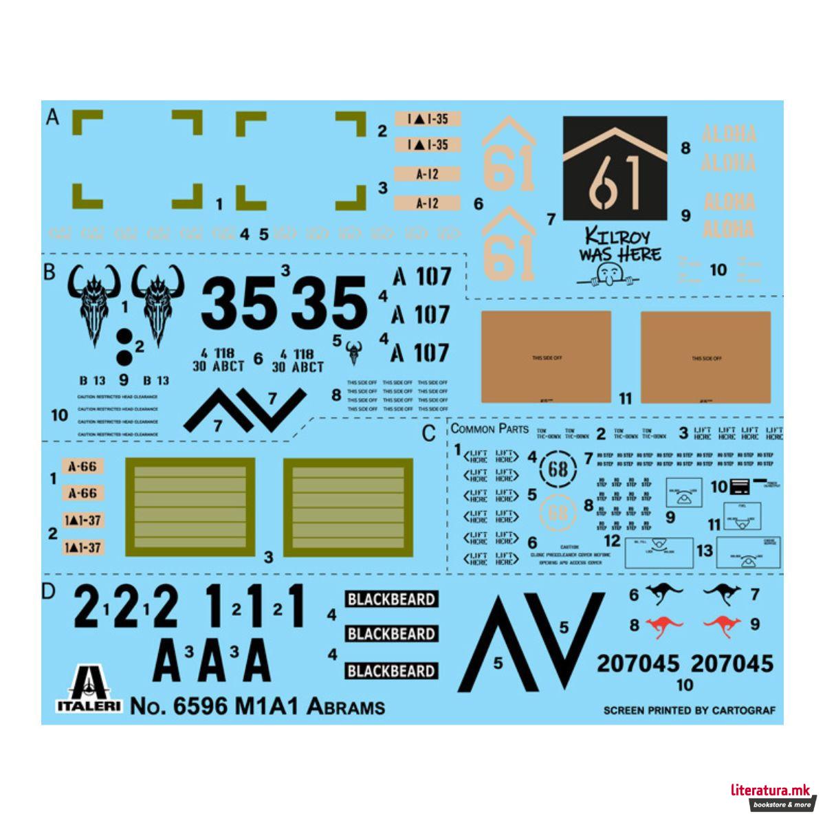 Макета, M1A1 Abrams, 1:35 