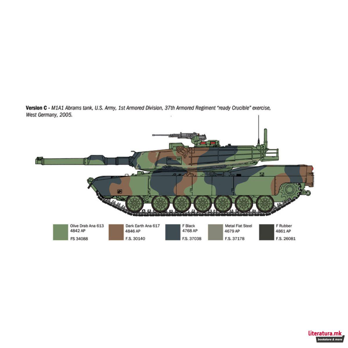 Макета, M1A1 Abrams, 1:35 