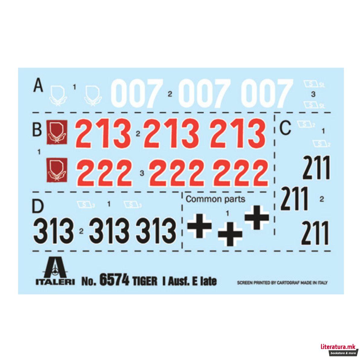 Макета, Pz.Kpfw. VI Tiger I Ausf. E late production, 1:35 