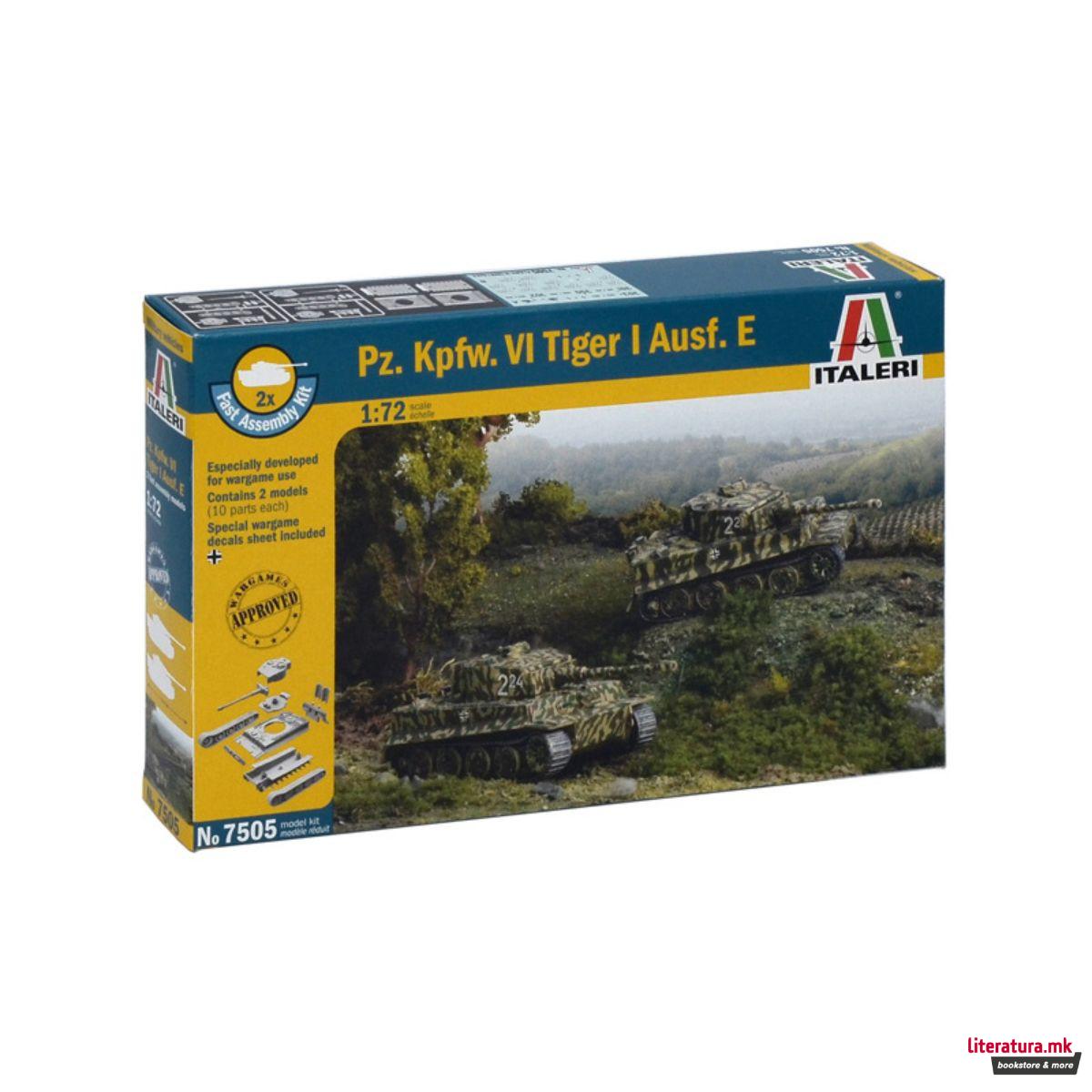 Макета, Pz. Kpfw. VI TIGER I Ausf. E, 1:72 