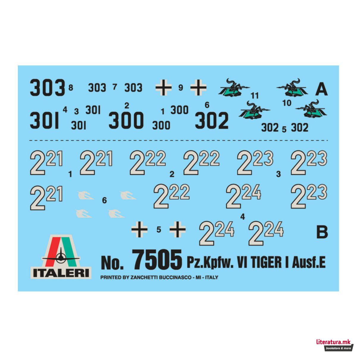 Макета, Pz. Kpfw. VI TIGER I Ausf. E, 1:72 