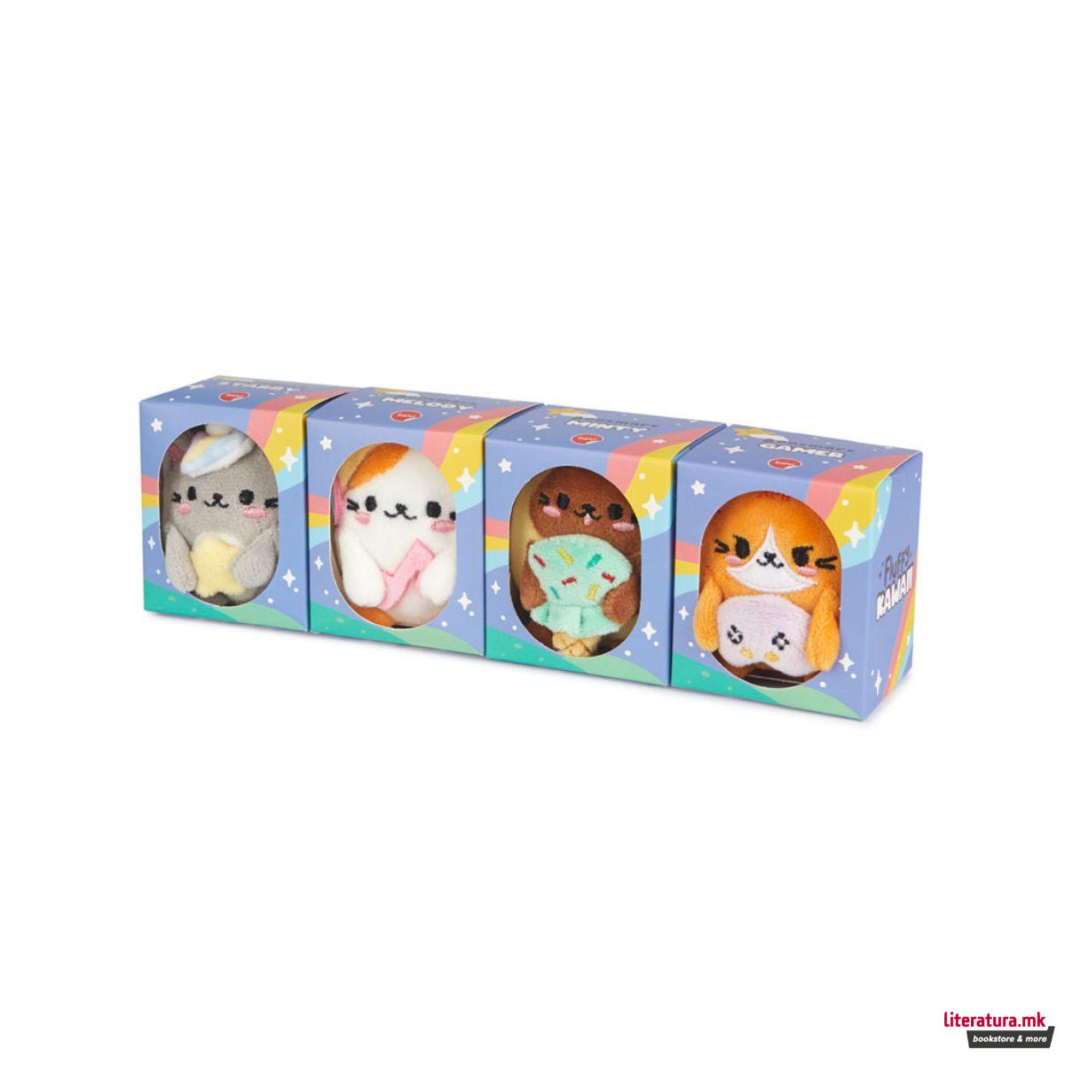 Плишан разделник за книги, Fluffy Kawaii, 4 бои