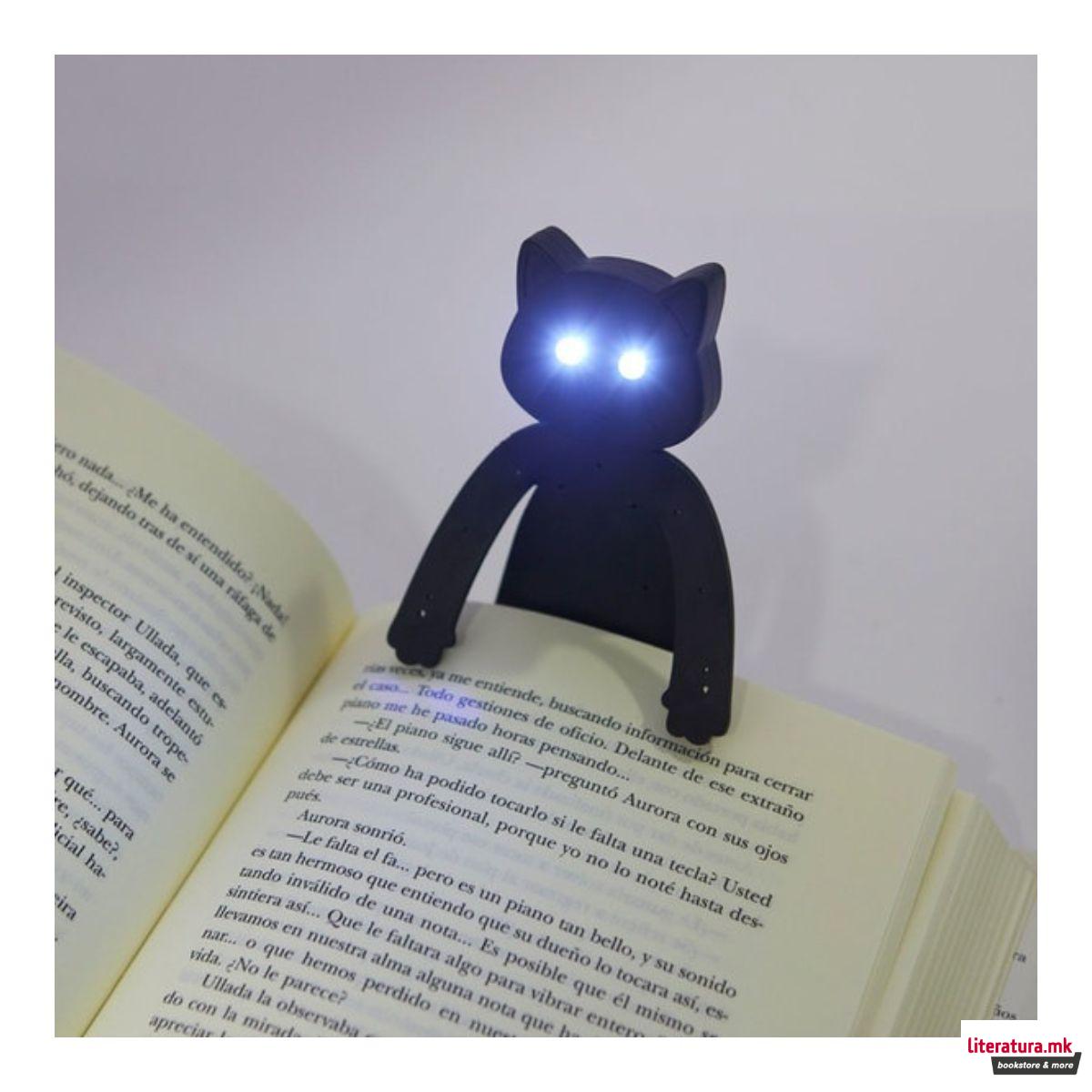 LED ламбичка за читање, Meow, црна